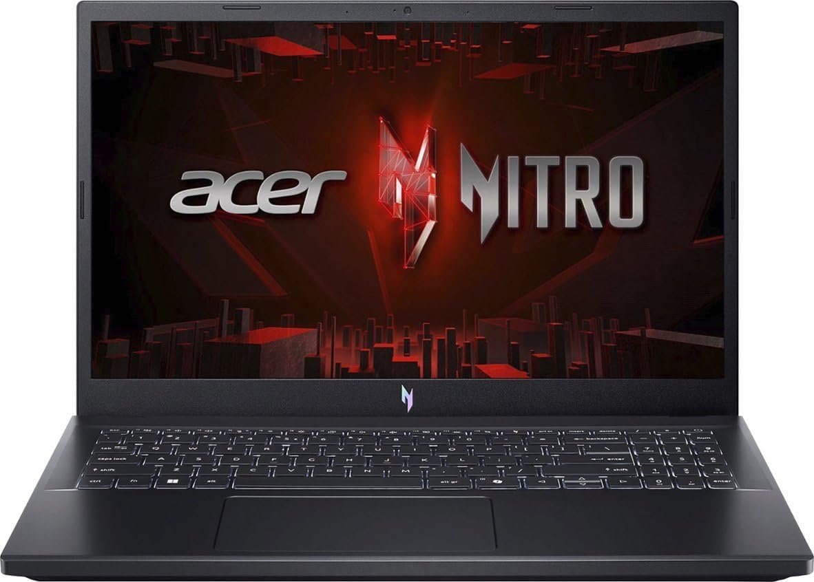 acer 2025 Gaming Laptop | Nitro V 15 | Intel 8-Core i5-13420H | NVIDIA GeForce RTX 5050 | 16GB DDR4 | 512GB SSD | 15.6