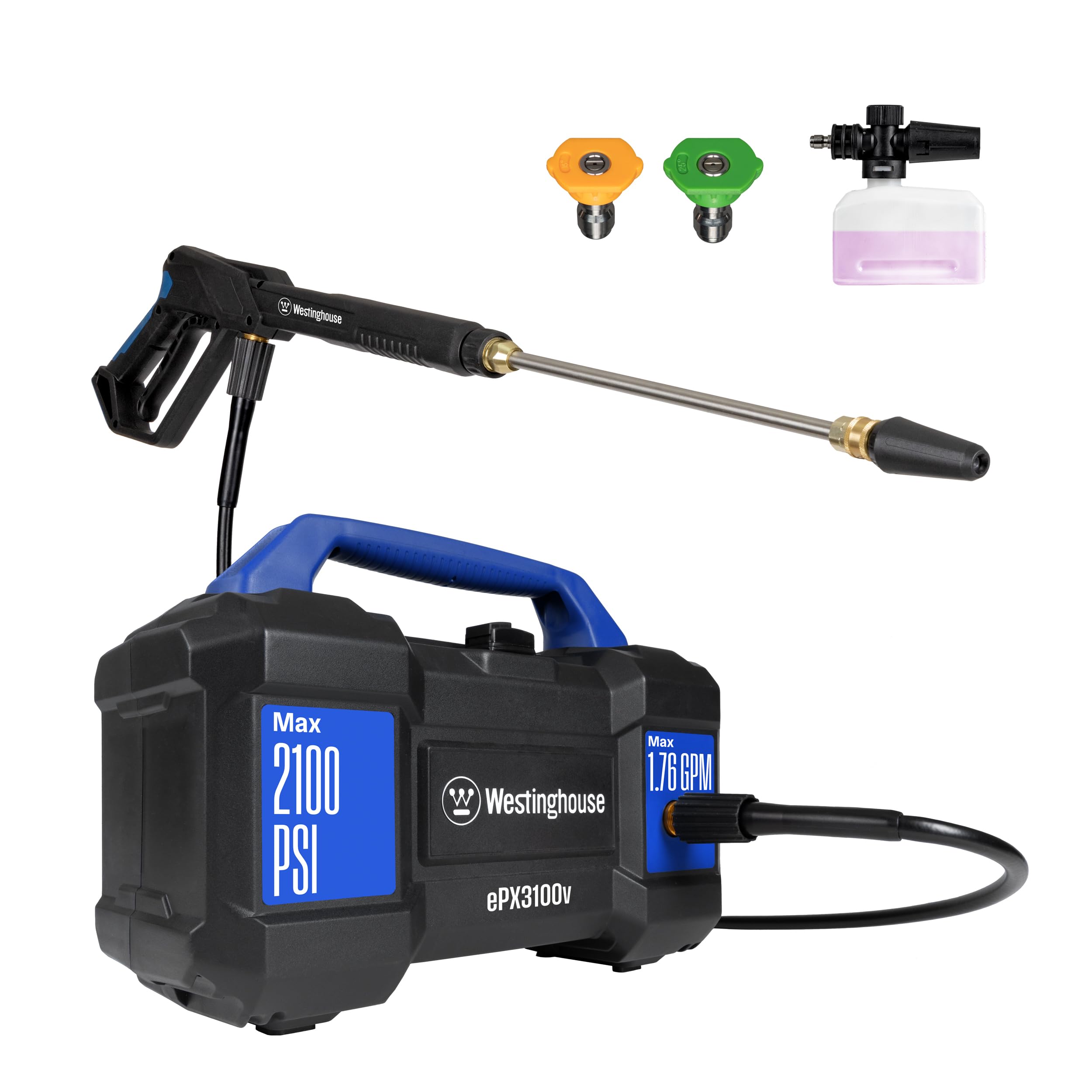 WESTINGHOUSE ePX3100v Electric Pressure Washer 2100 PSI 1.76 GPM