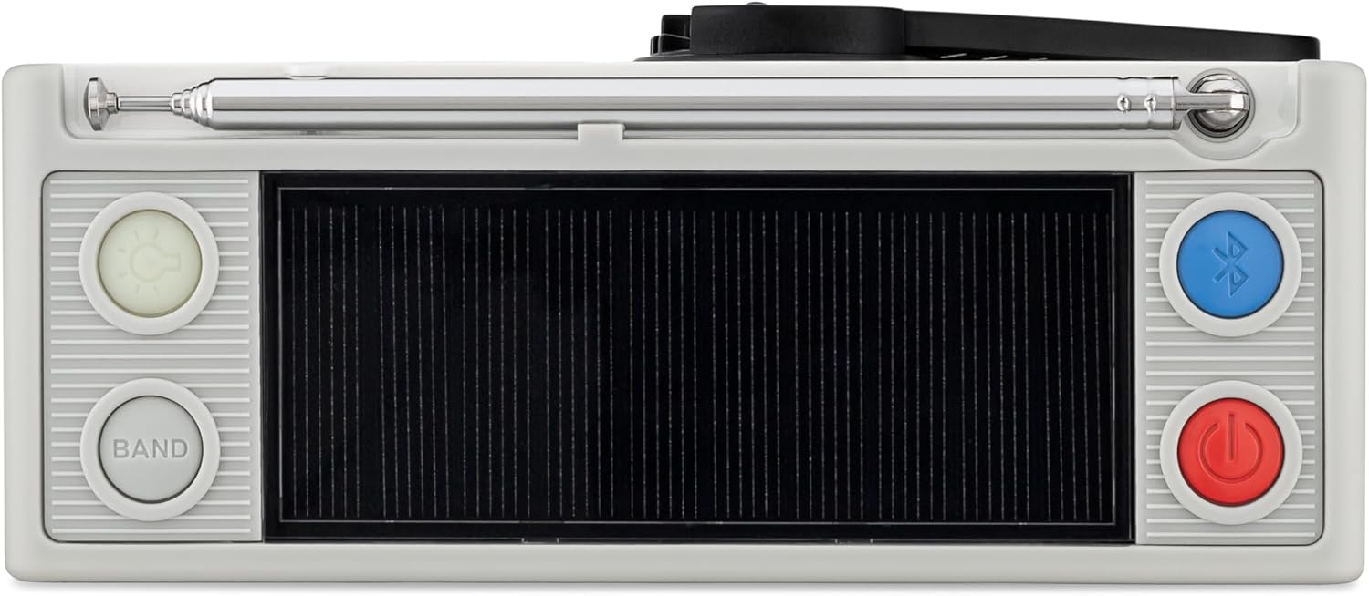 C. Crane CCRadio Solar with Bluetooth Receiving, Emergency Crank NOAA Weather AM/FM– Multi Powered Radio - Built in LED Flashlight and Cellphone Charger