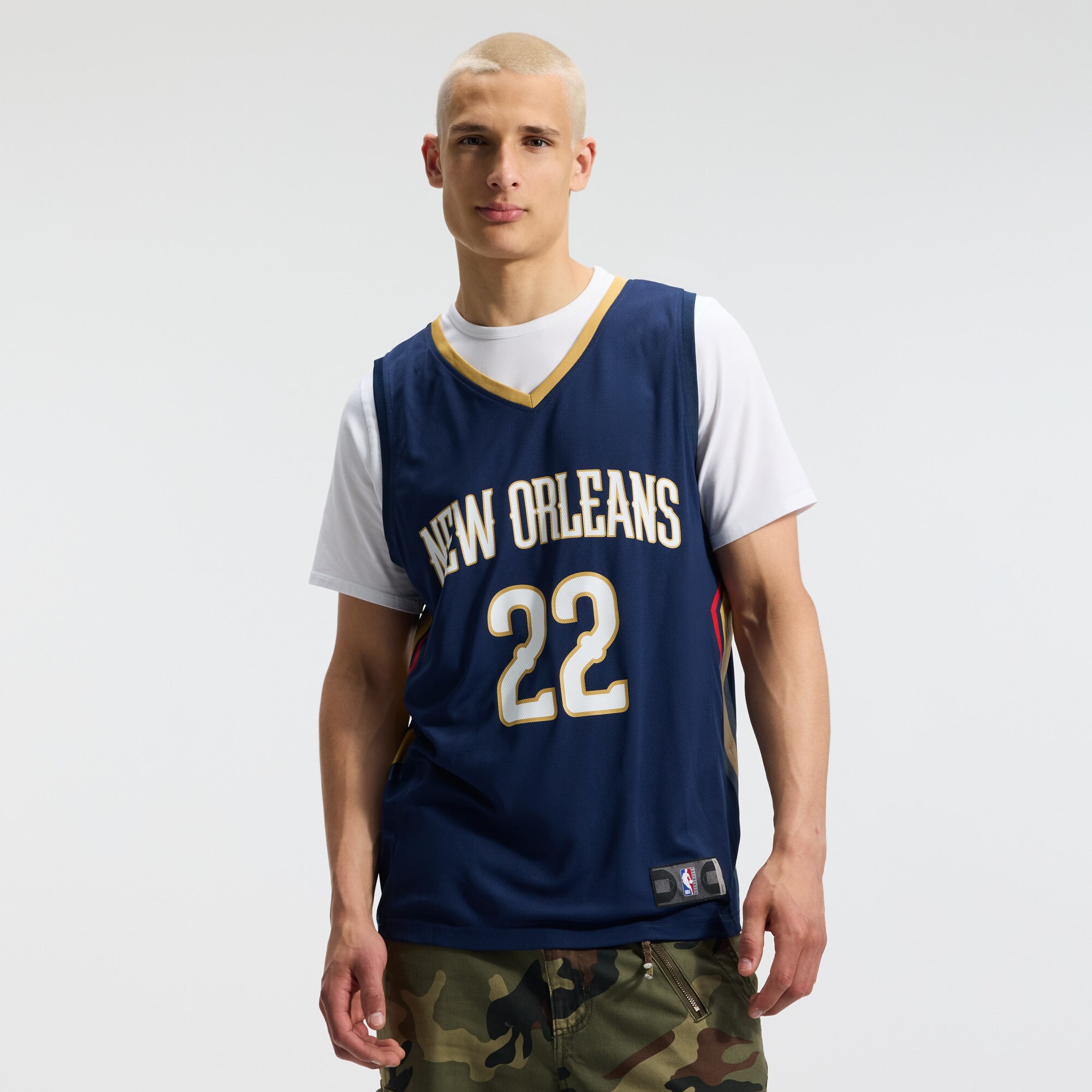 Derik Queen New Orleans Pelicans Fanatics Fast Break Replica Jersey - Icon Edition - Navy