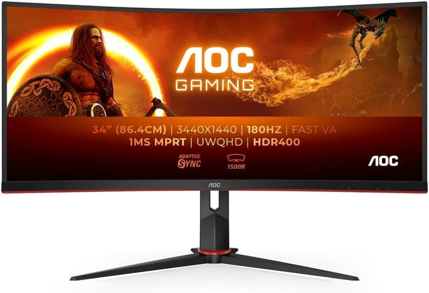 AOC CU34G2XP/BK Gaming Monitor - 34