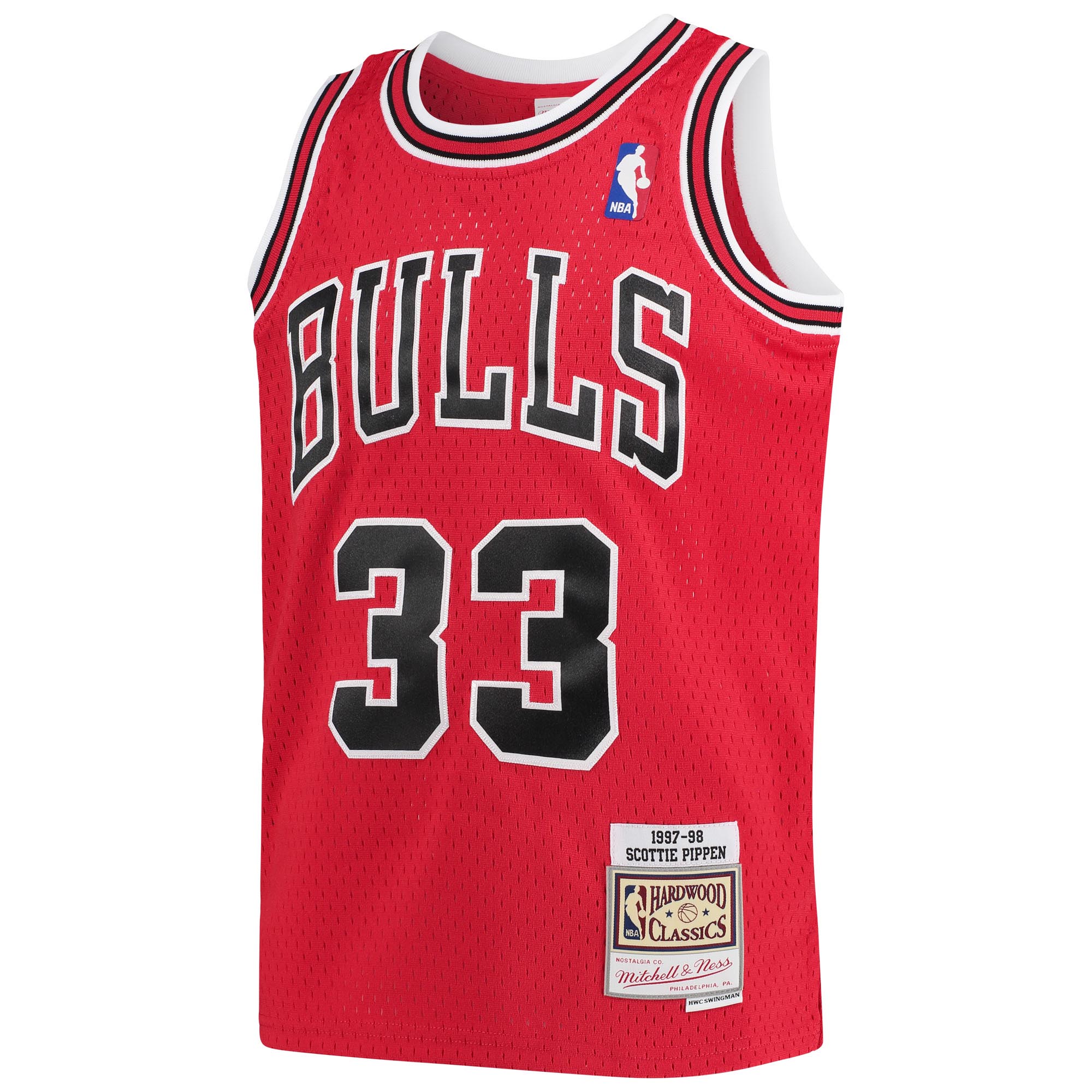 Scottie Pippen Chicago Bulls Mitchell & Ness Youth 1997-98 Hardwood Classics Swingman Jersey - Red