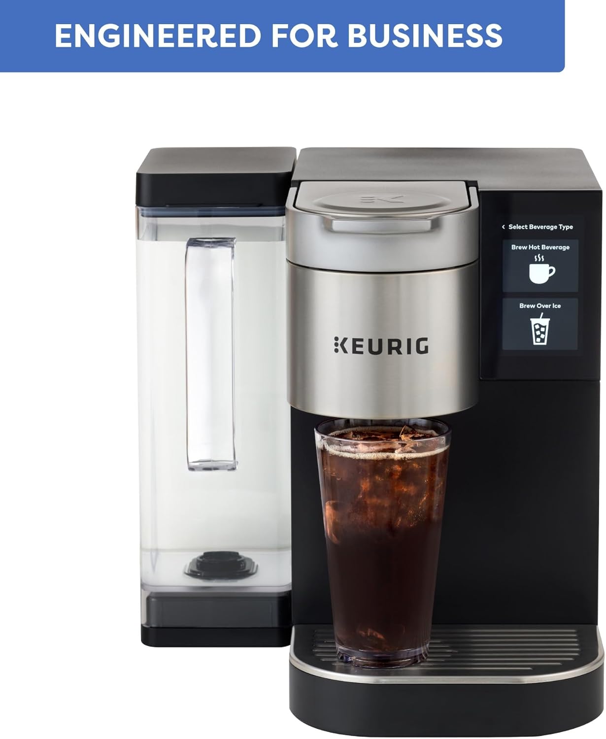 Keurig K-2550 Medium Business Single Serve Coffee Maker, 110 oz Water Reservoir, Silver/Black