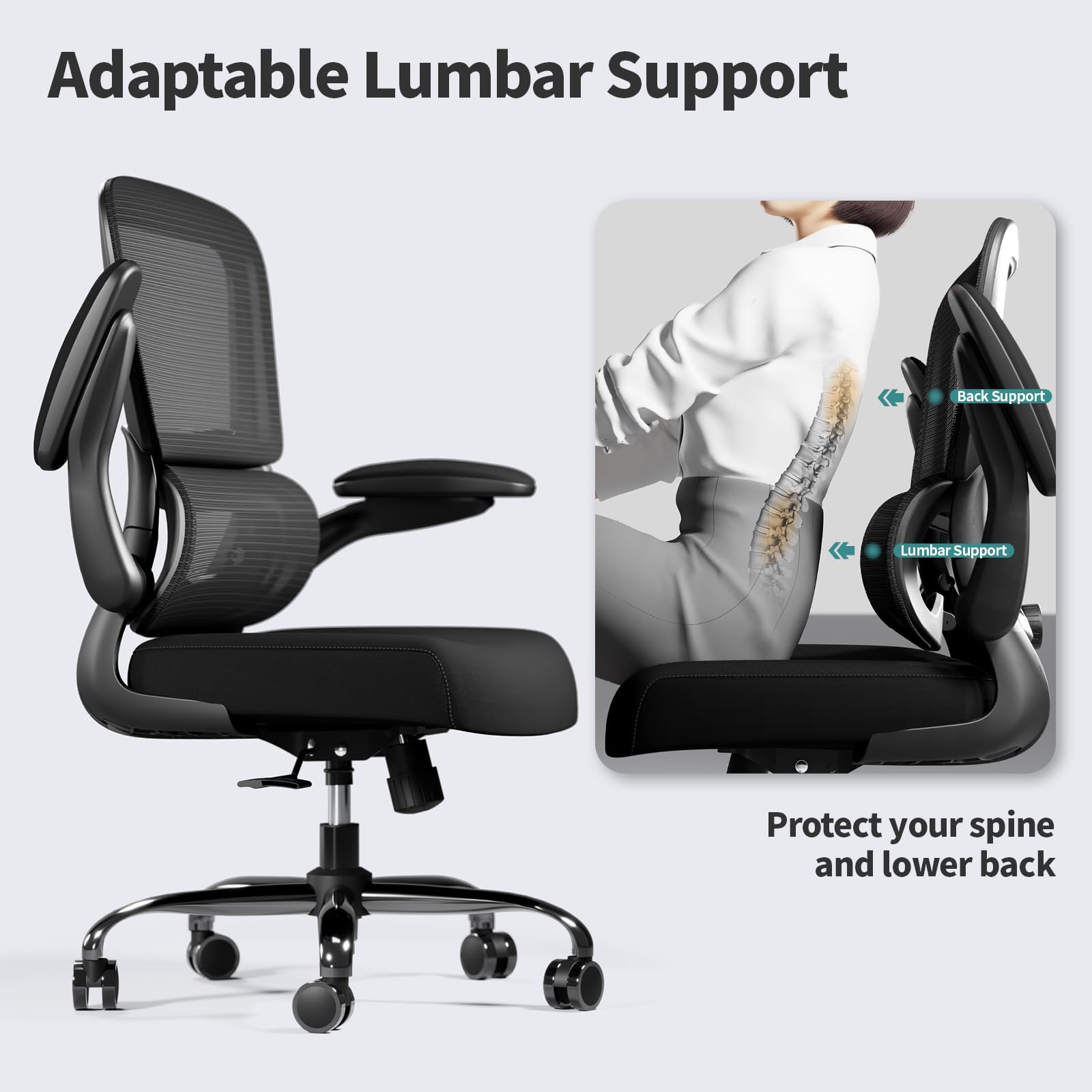 TRALT Office Chair - Ergonomic Adjustable Mesh Chair