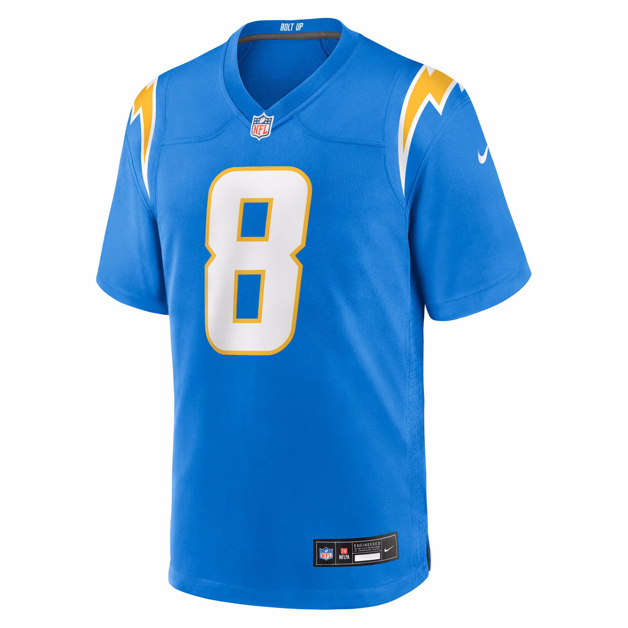 Omarion Hampton Los Angeles Chargers Nike Game Player Jersey - Powder Blue