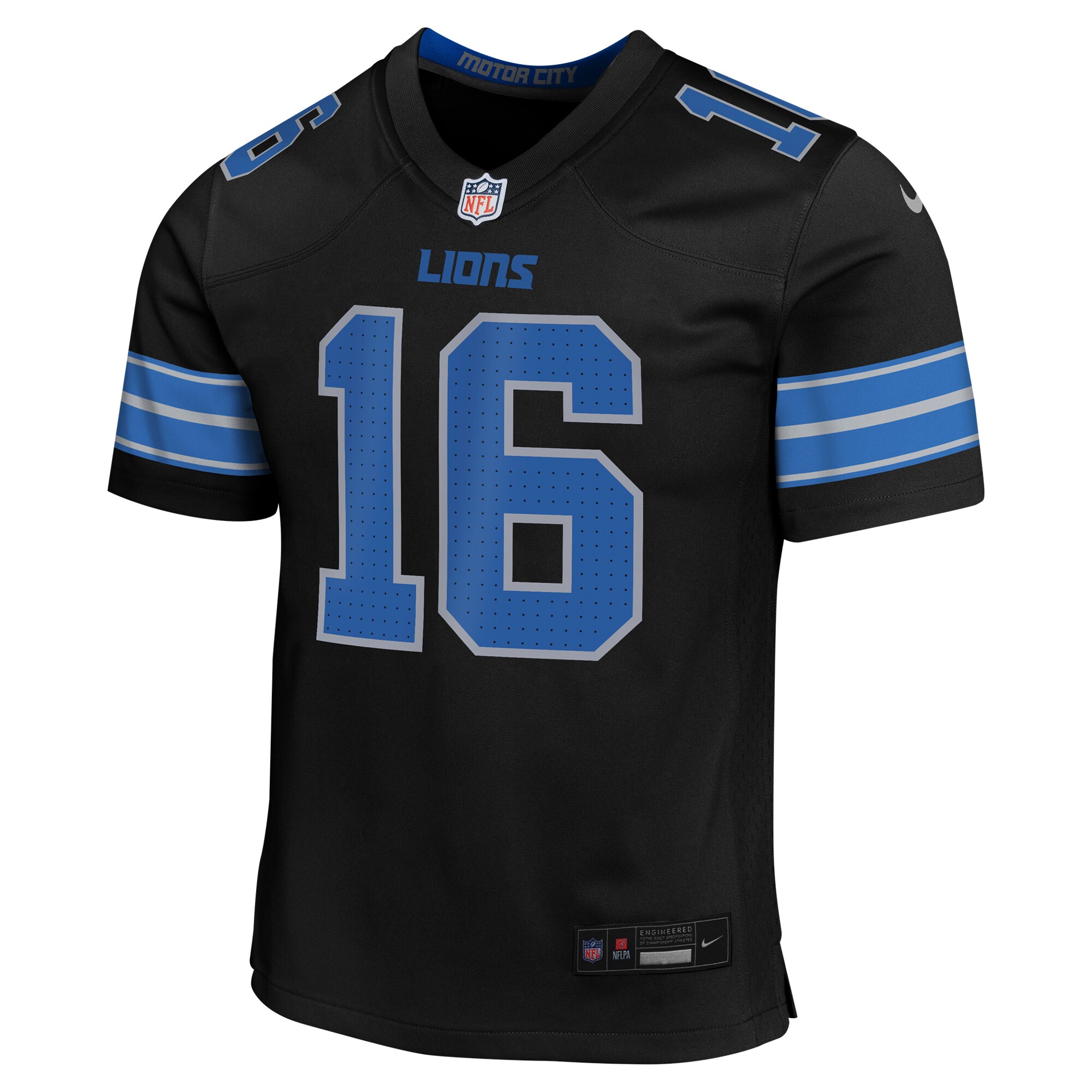 Jared Goff Detroit Lions Nike Youth Game Jersey - Black