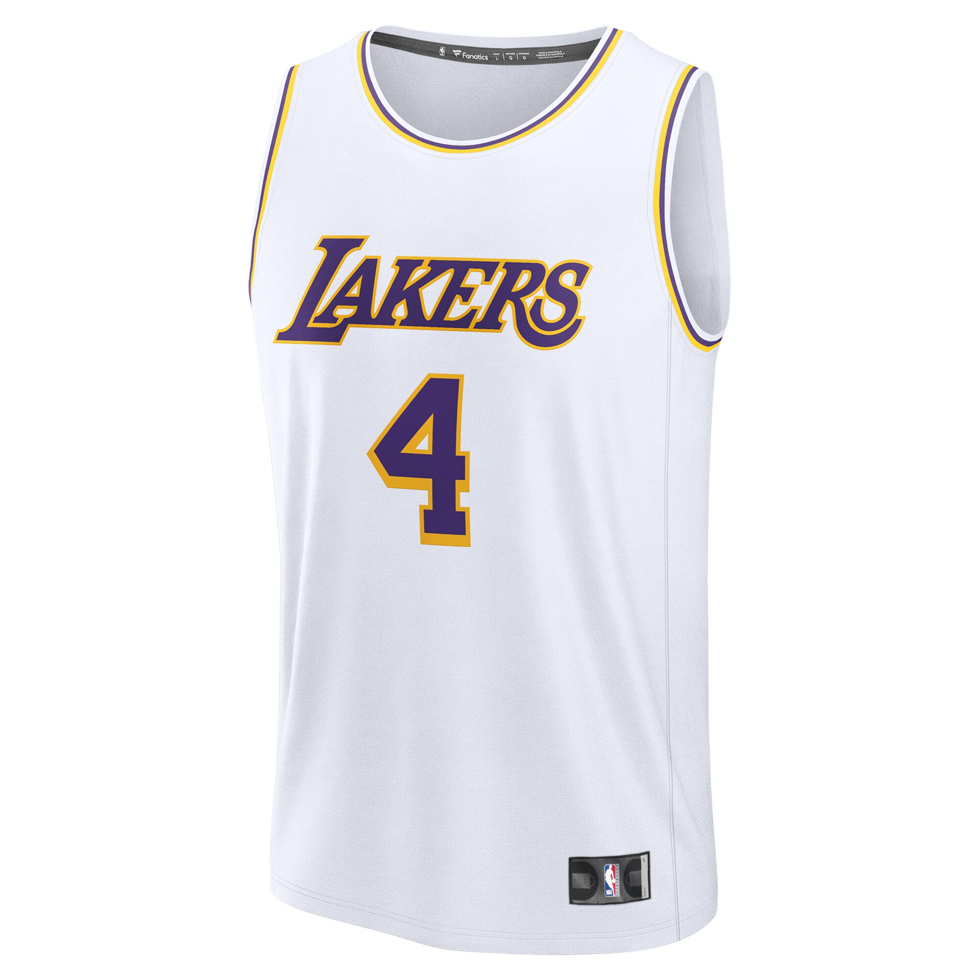 Dalton Knecht Los Angeles Lakers Fanatics Fast Break Replica Player Jersey - Association Edition - White