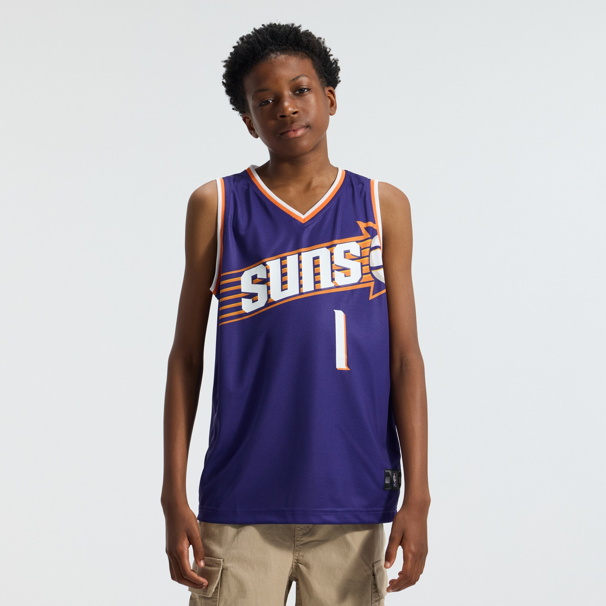 Devin Booker Phoenix Suns Fanatics Youth Fast Break Replica Player Jersey - Icon Edition - Purple