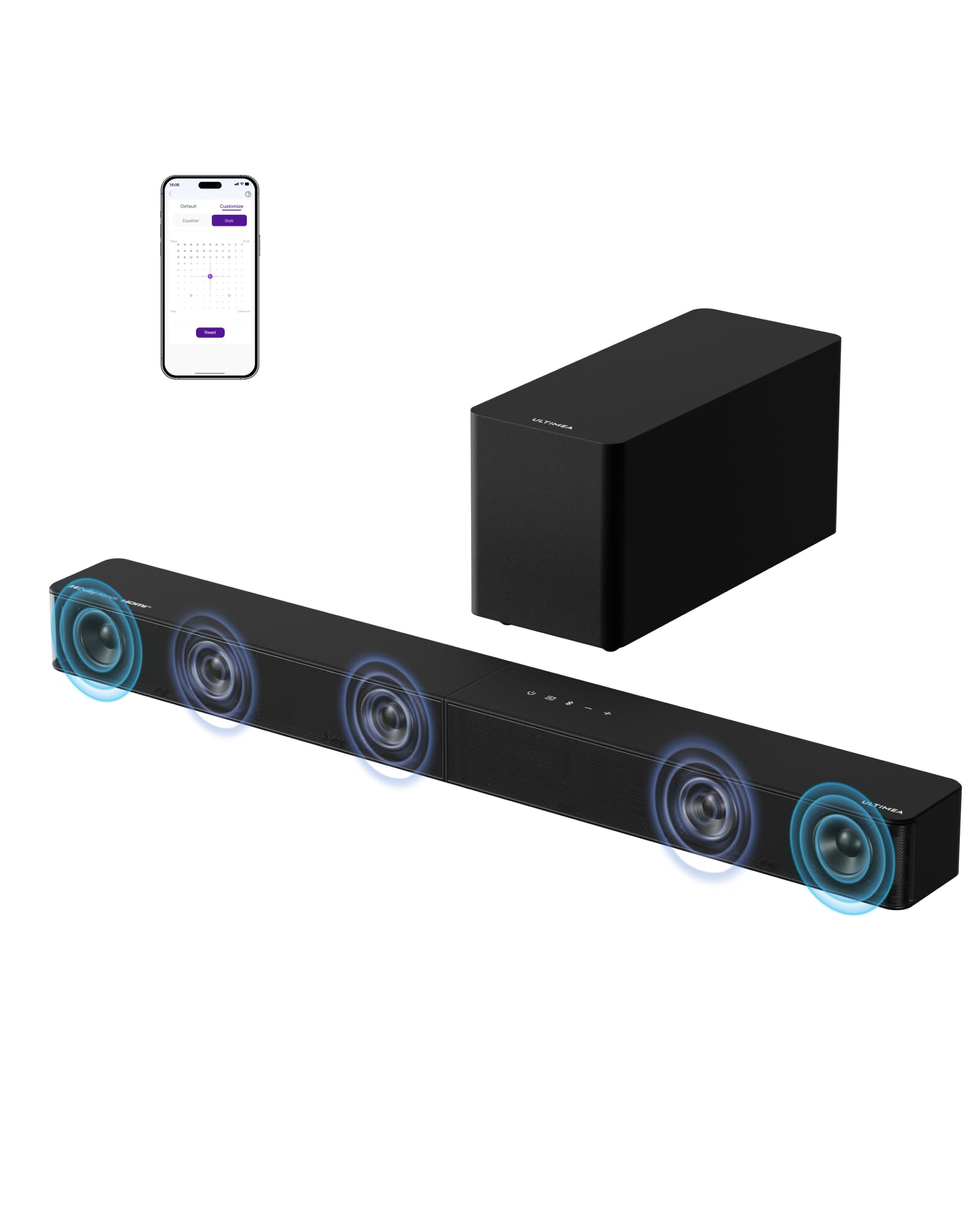 ULTIMEA Poseidon M60 5.1CH Dolby Atmos Sound Bar System