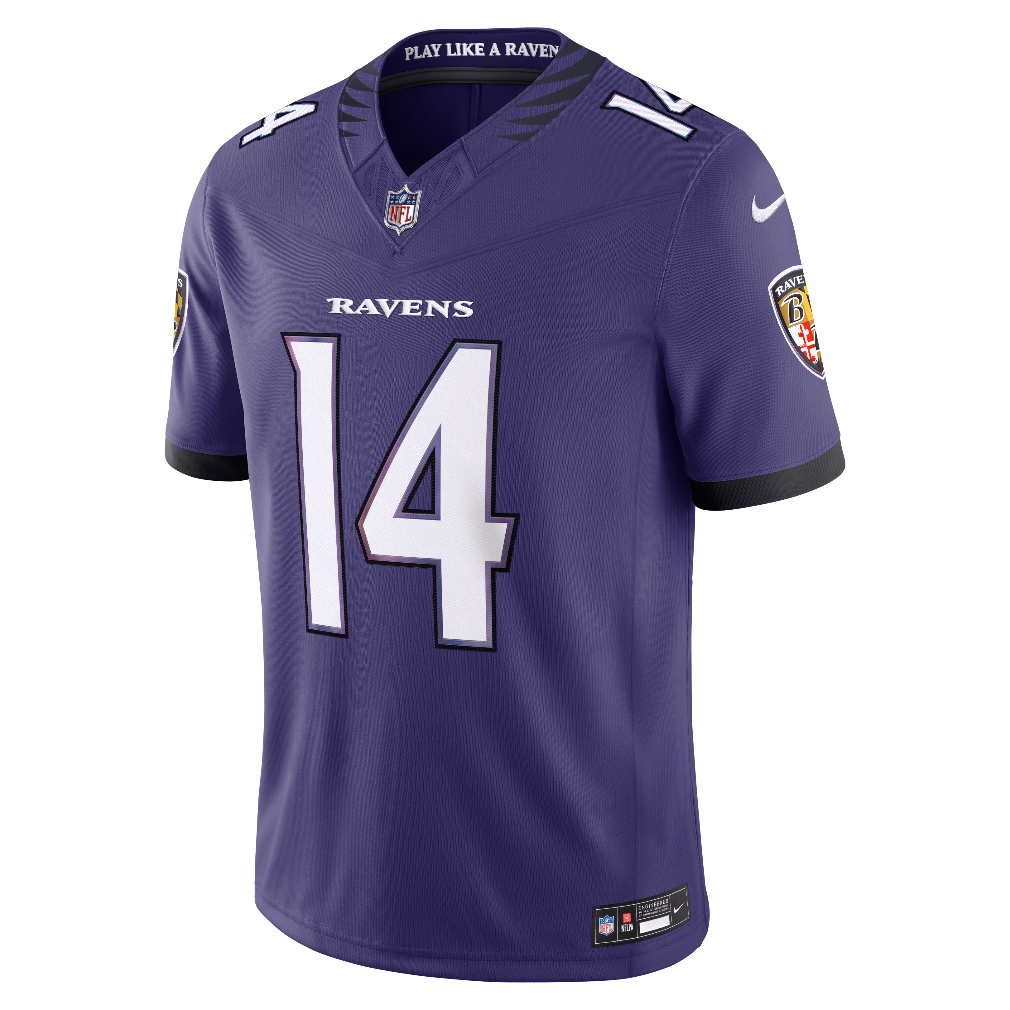 Kyle Hamilton Baltimore Ravens Nike Vapor F.U.S.E. Stitched Limited Jersey - Purple