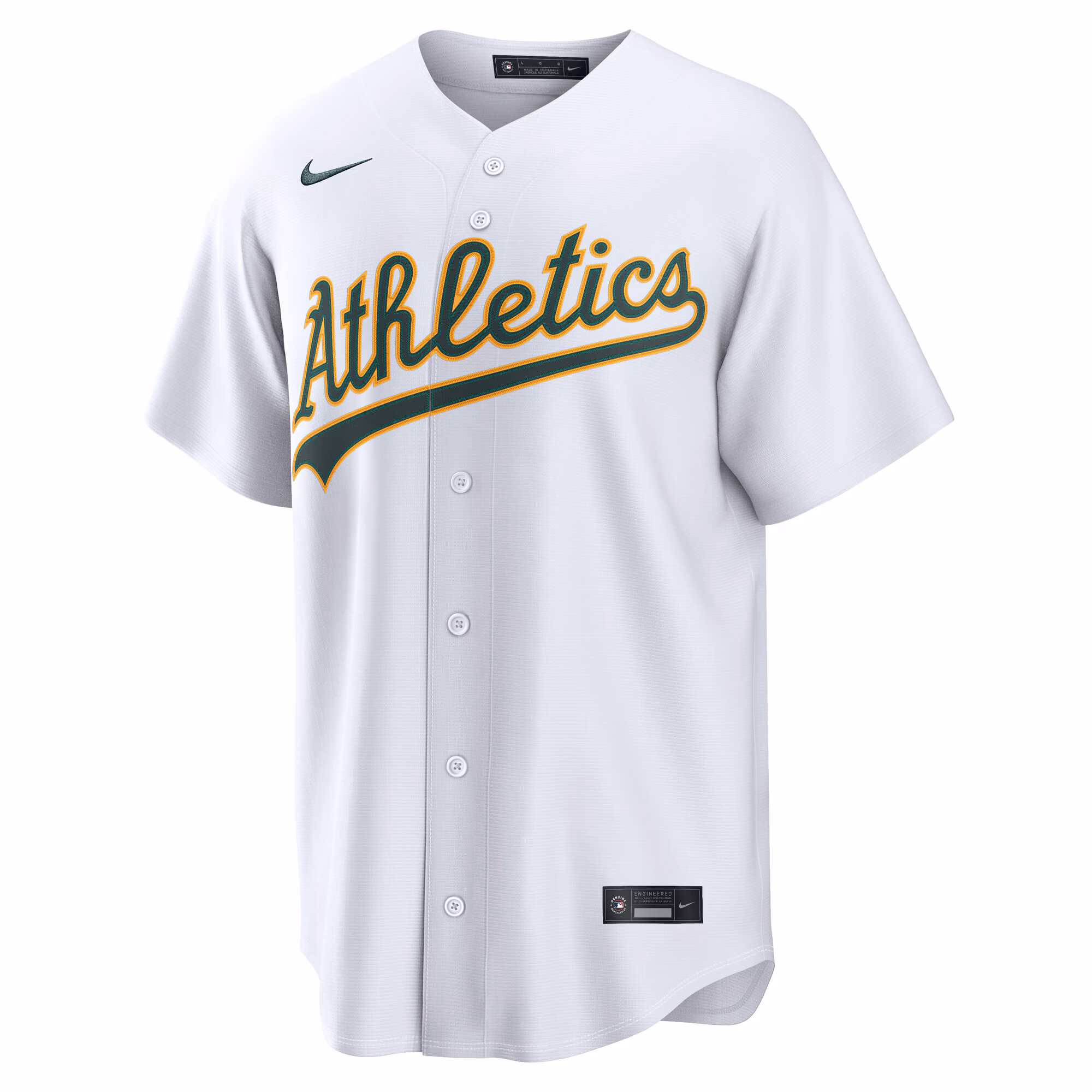 Athletics Nike Home Replica Jersey - White