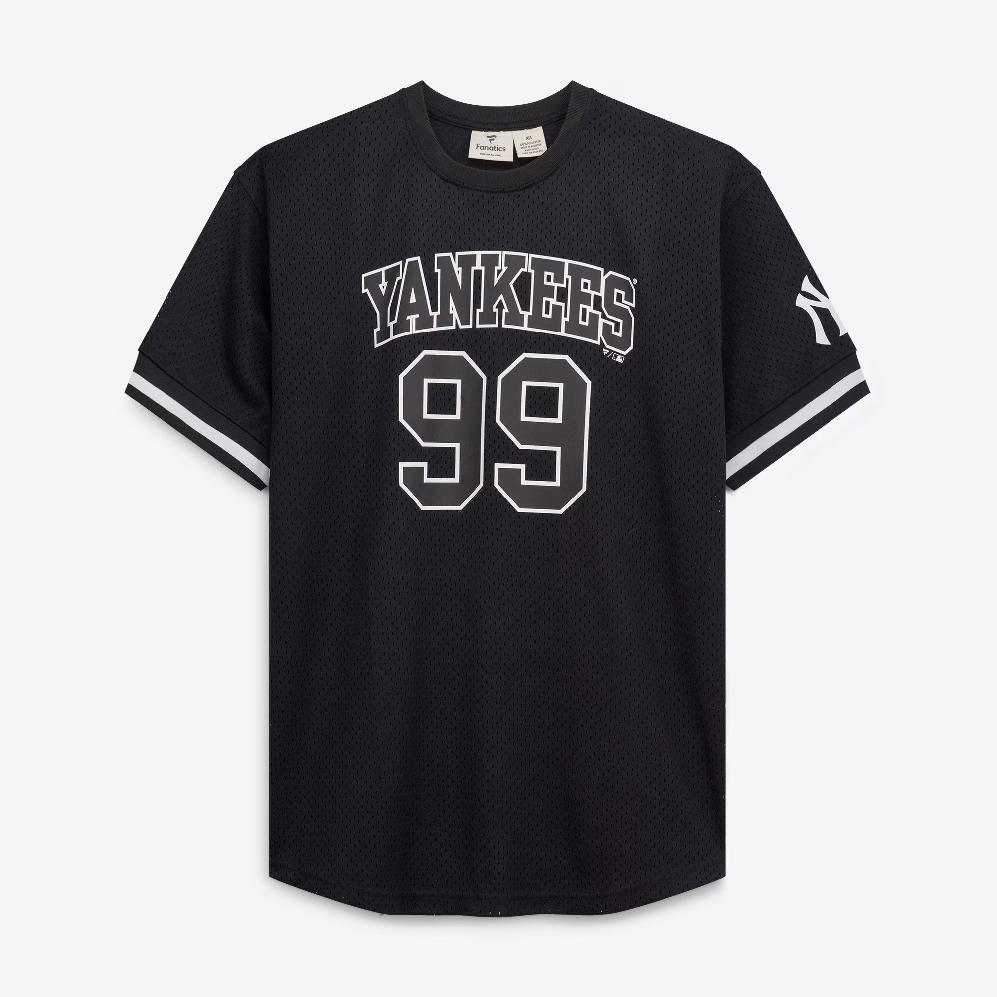 Aaron Judge New York Yankees Fanatics Big & Tall Heavyweight Mesh Jersey - Black/White
