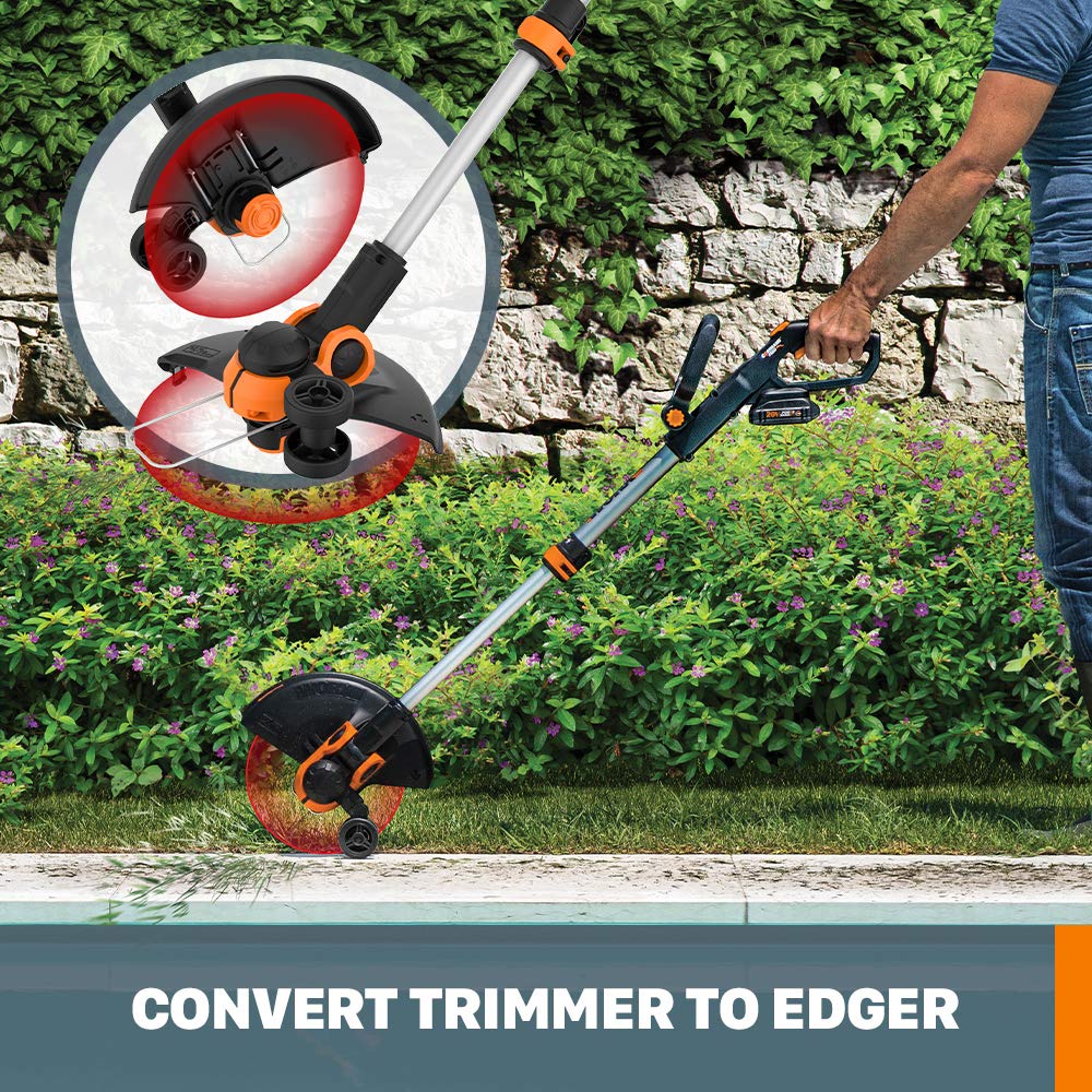 WORX Cordless String Trimmer & Lawn Edger, 20V Electric
