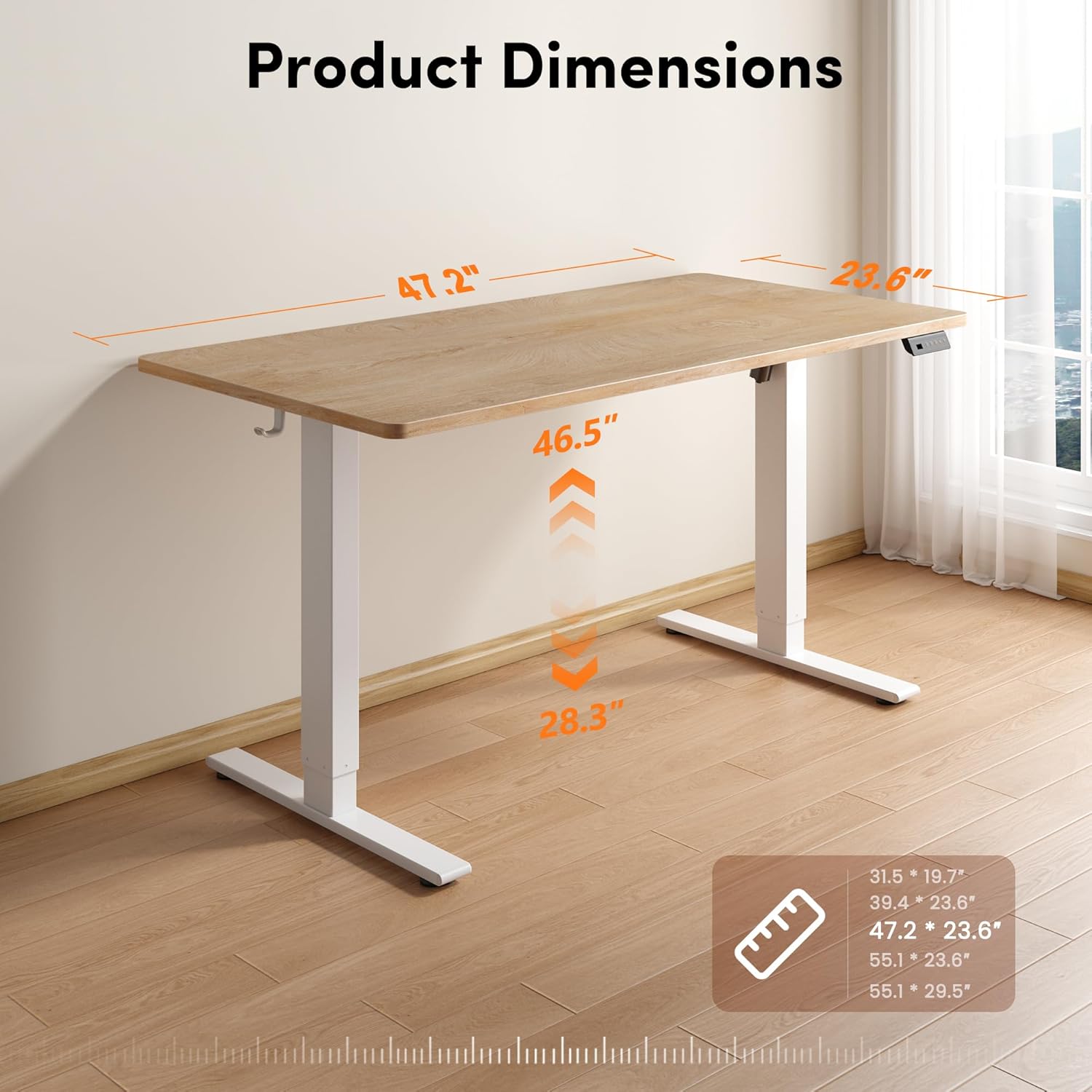 FEZIBO One-Piece Standing Desk, 48