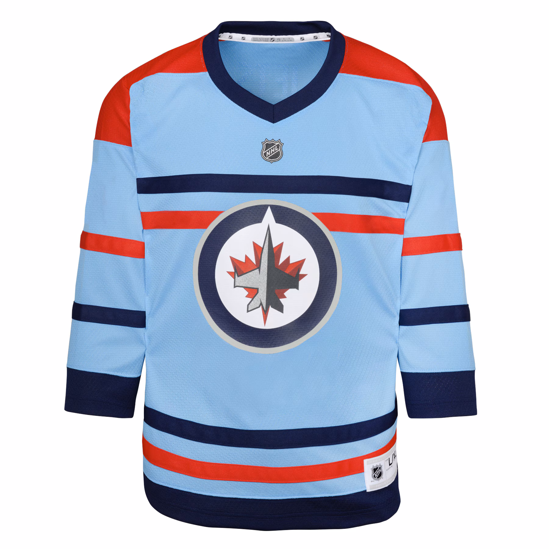 Winnipeg Jets Youth Anniversary Replica Jersey - Light Blue