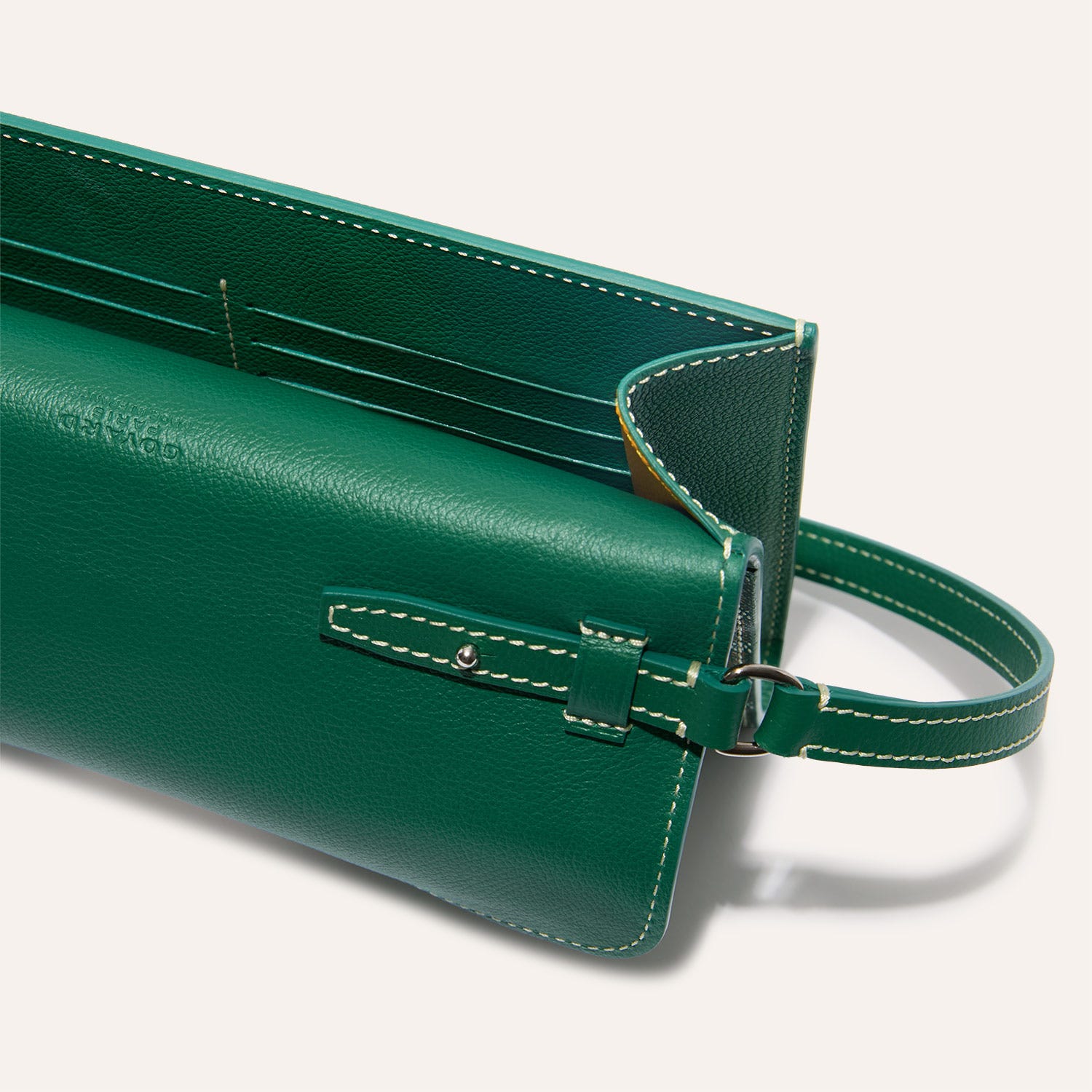Chypre Wallet-Pouch Stripes and Initials