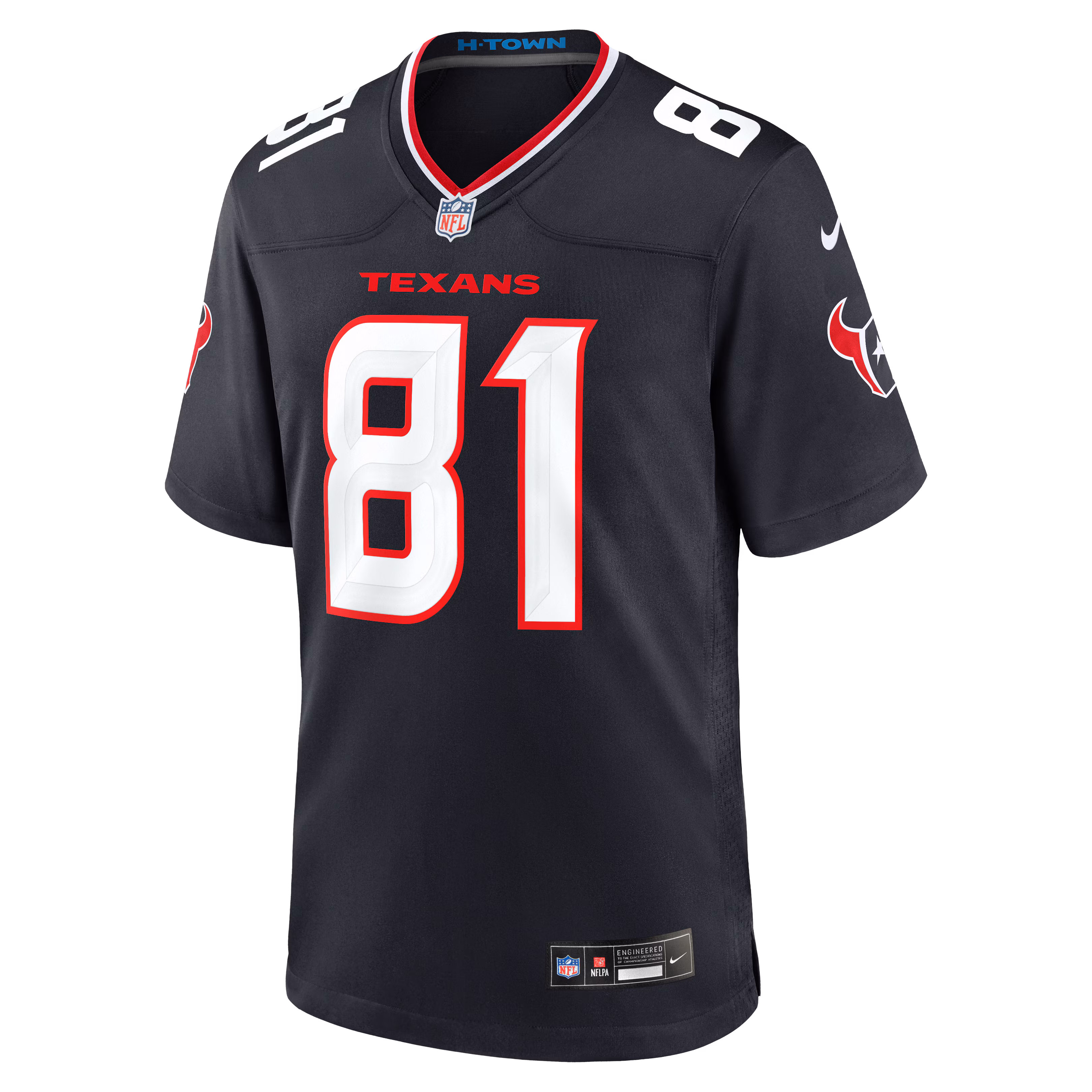 Jayden Higgins Houston Texans Nike Game Jersey - Navy