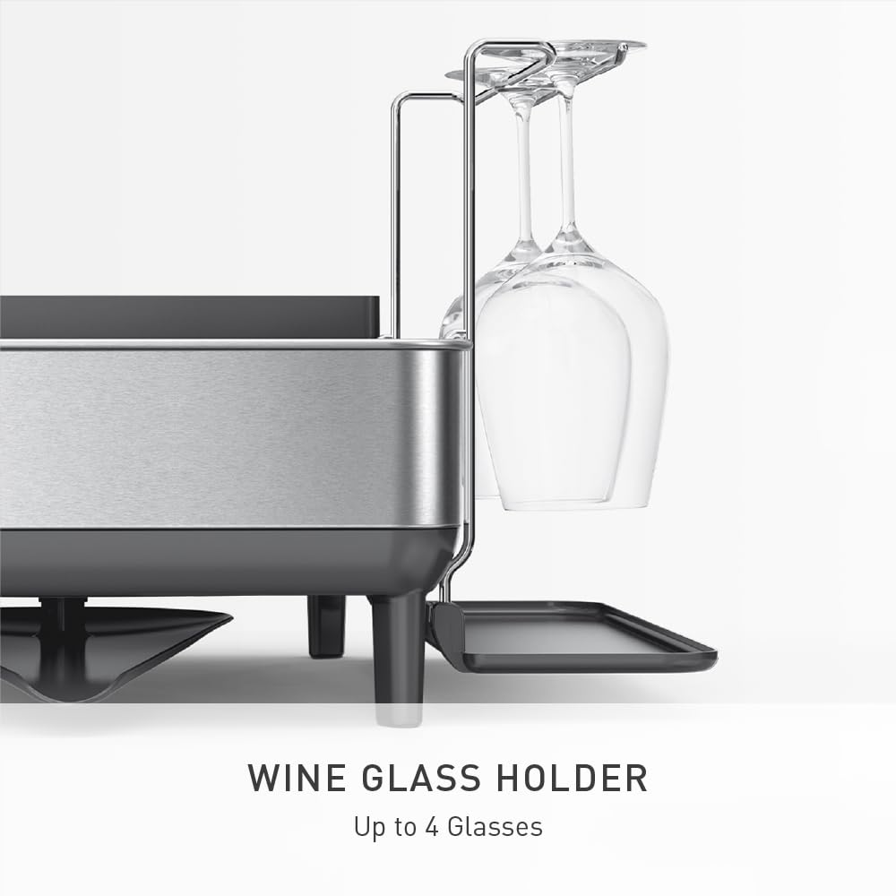 SIMPLEHUMAN Large Capacity Dish Drying Rack - Stainless Steel