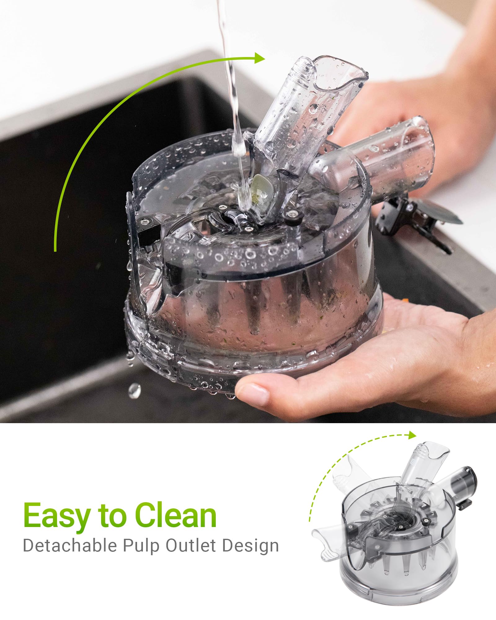 TUUMIIST Cold Press Juicer with 5.3