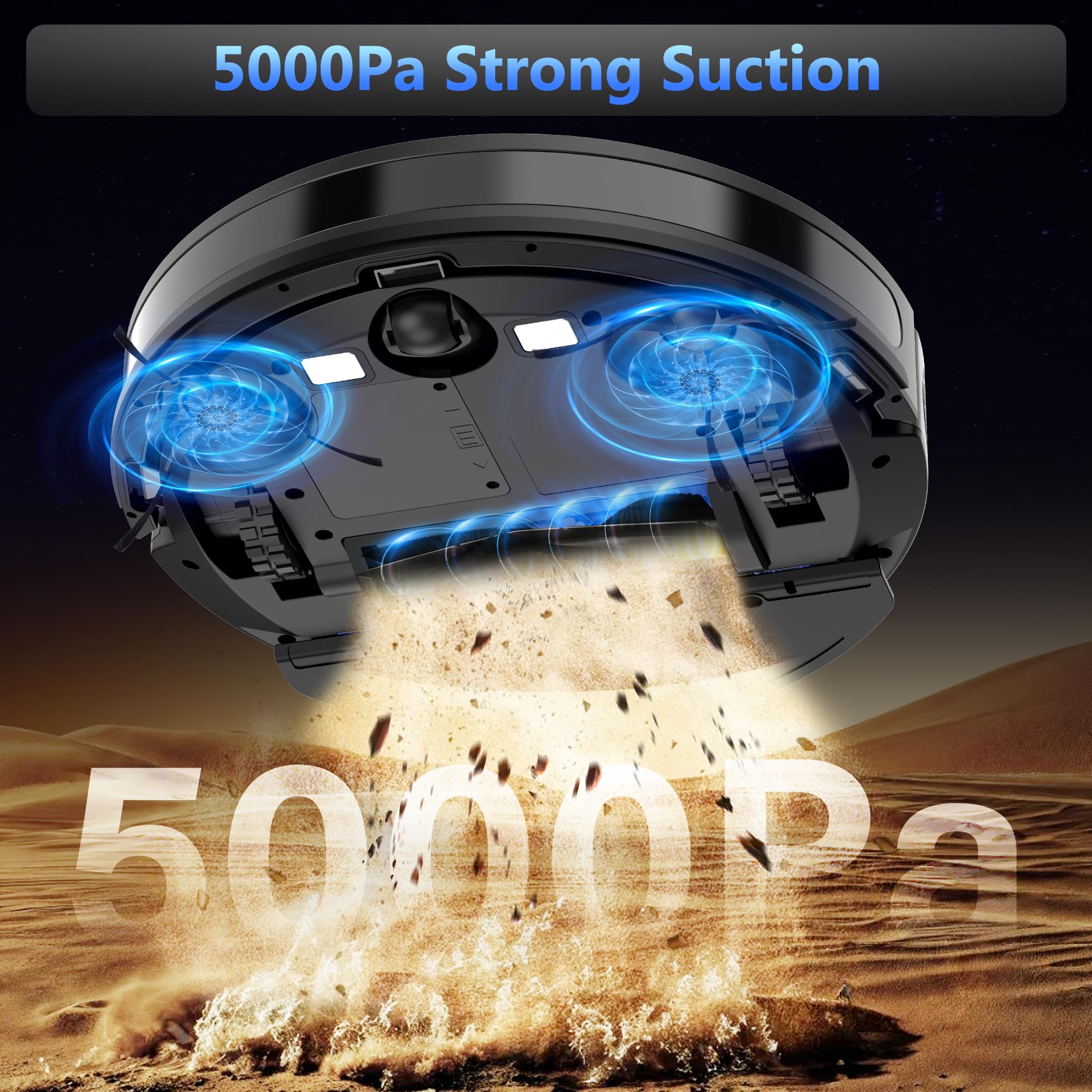 TIKOM G8000 Max Robot Vacuum & Mop Combo, 5000Pa