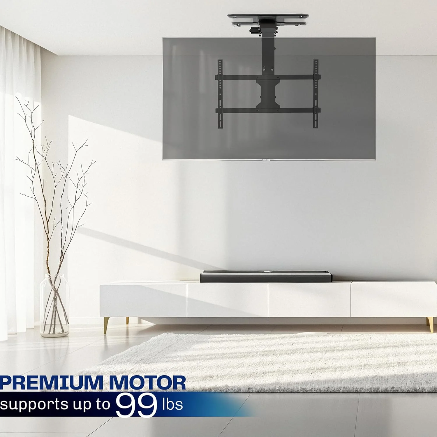 VIVO Electric Ceiling TV Mount, 37 70