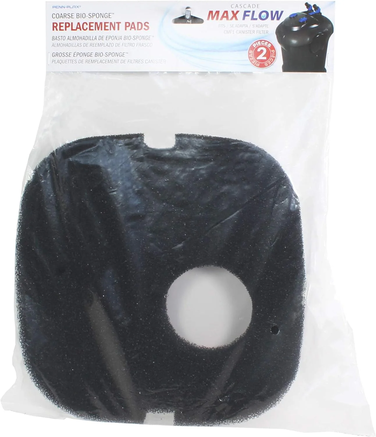 Cascade Max Flow Aquarium Canister Filter – Great for Extra Large Fish Tanks – Perfect for 250+ Gallon Aquariums – 820 Gallons per Hour (GPH)