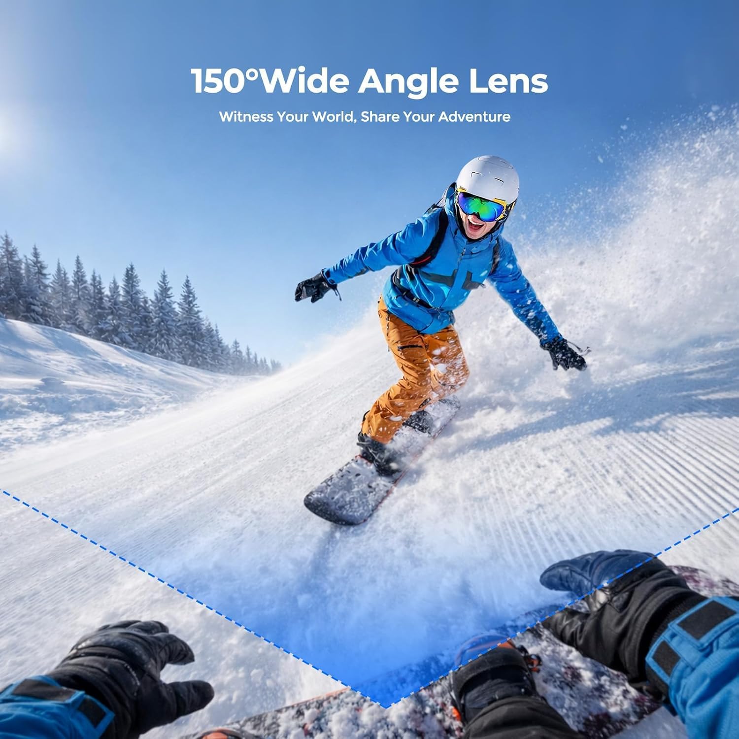 4K Mini Body Camera, Thumb Size POV Cam Action Camera with WiFi, EIS Stabilization, Magnetic Mount, 64GB Storage, Charging Case, Hands-Free Recording Sports Helmet Camera for Cycling Motorcycle Vlog