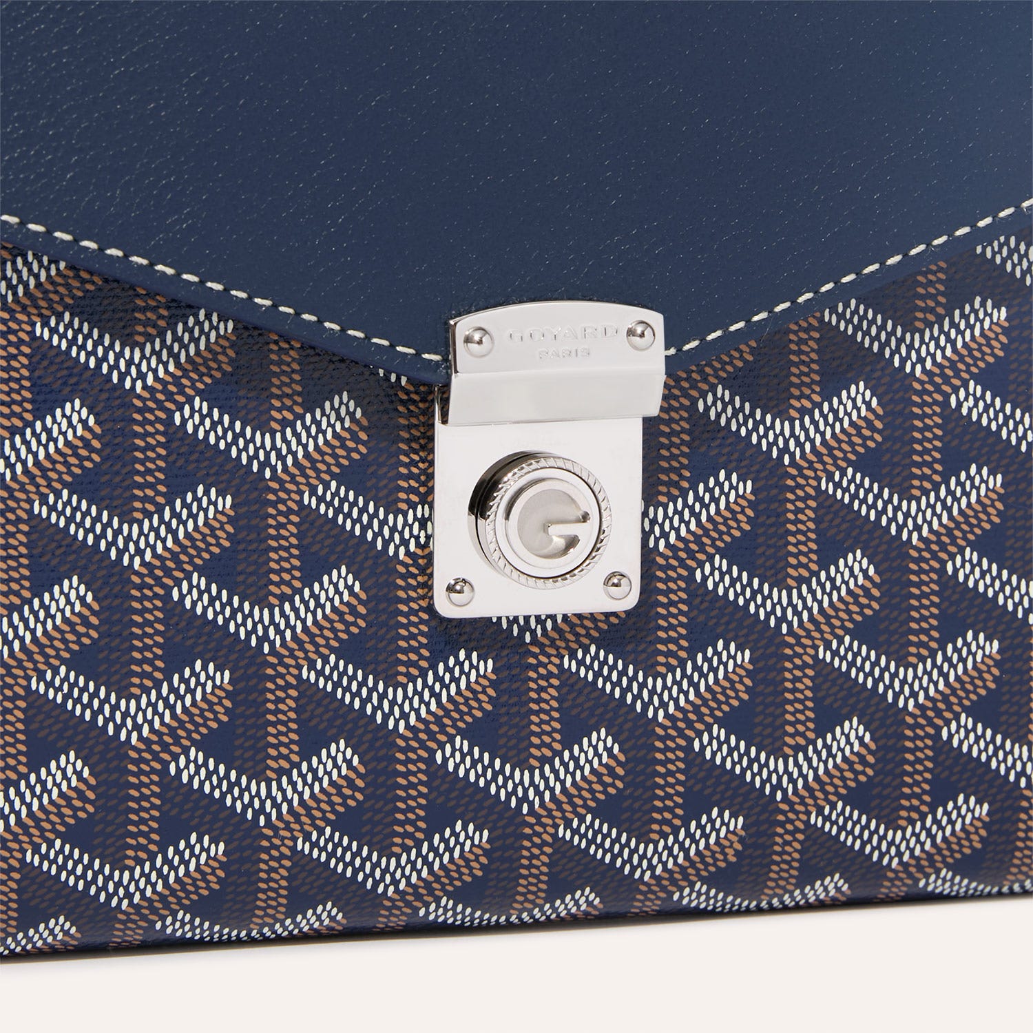 Chypre Wallet-Pouch Stripes and Initials