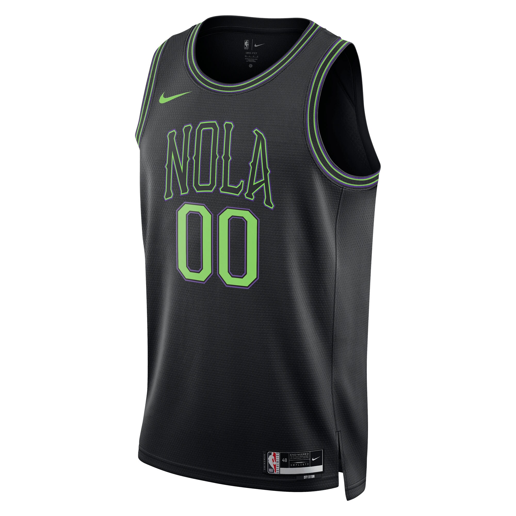 New Orleans Pelicans Nike Unisex 2025/26 City Edition Swingman Custom Jersey - Black