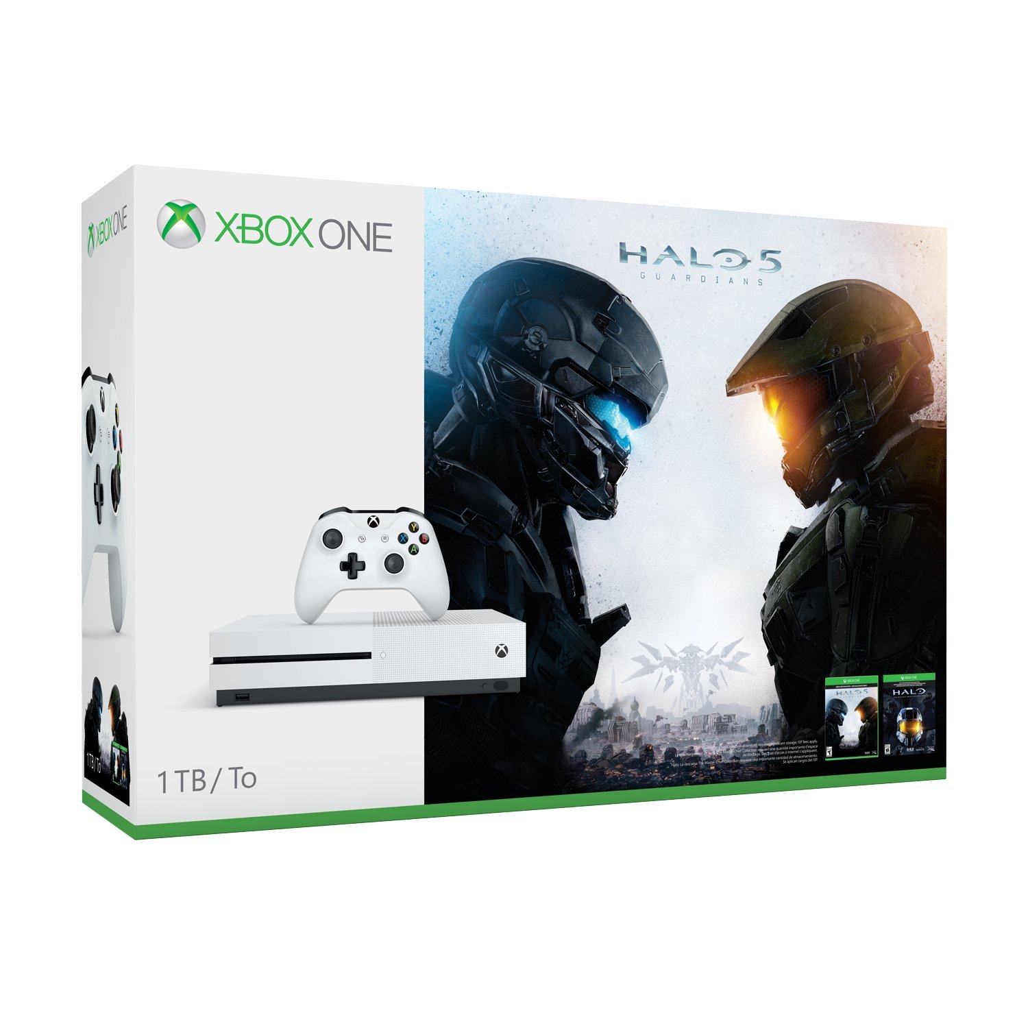 XBOX ONE S 1TB SYSTEM W/HALO COLLECTION (Renewed)