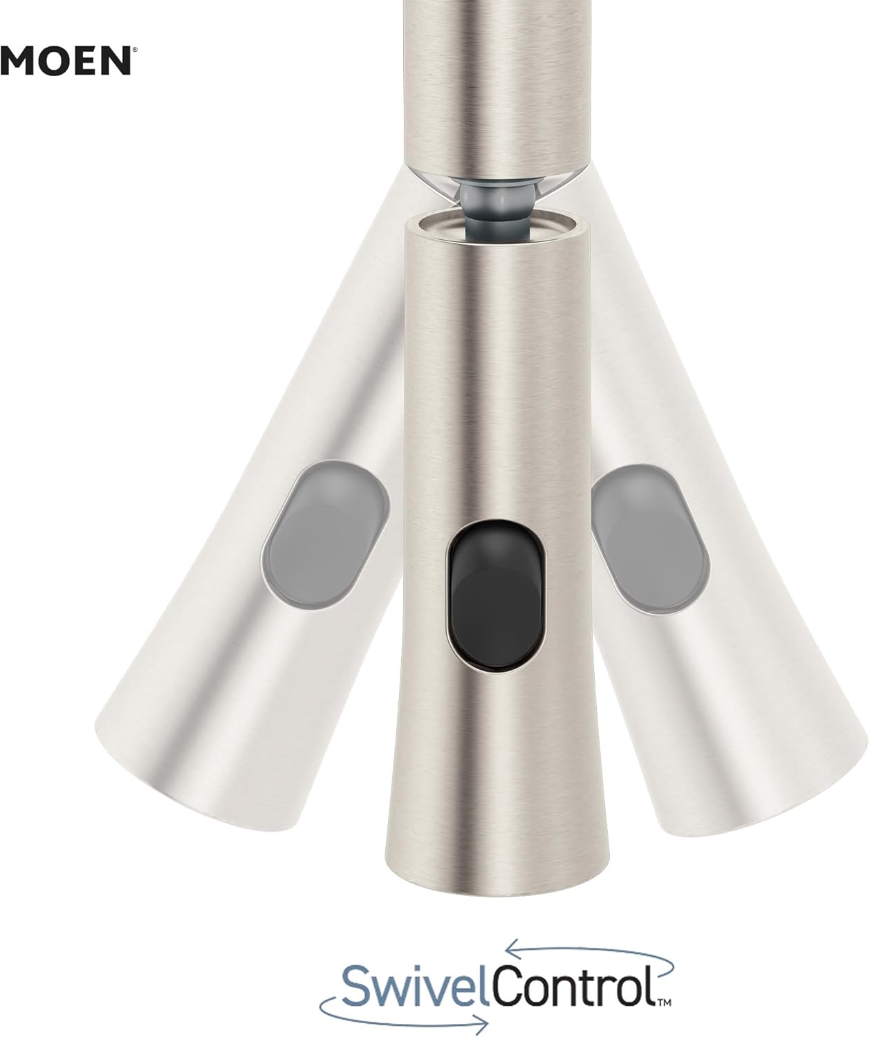 Moen Ronan Spot Resist Stainless Pulldown Kitchen Faucet with SwivelControl™ Wand and Power Clean™ Technology 87918SRS