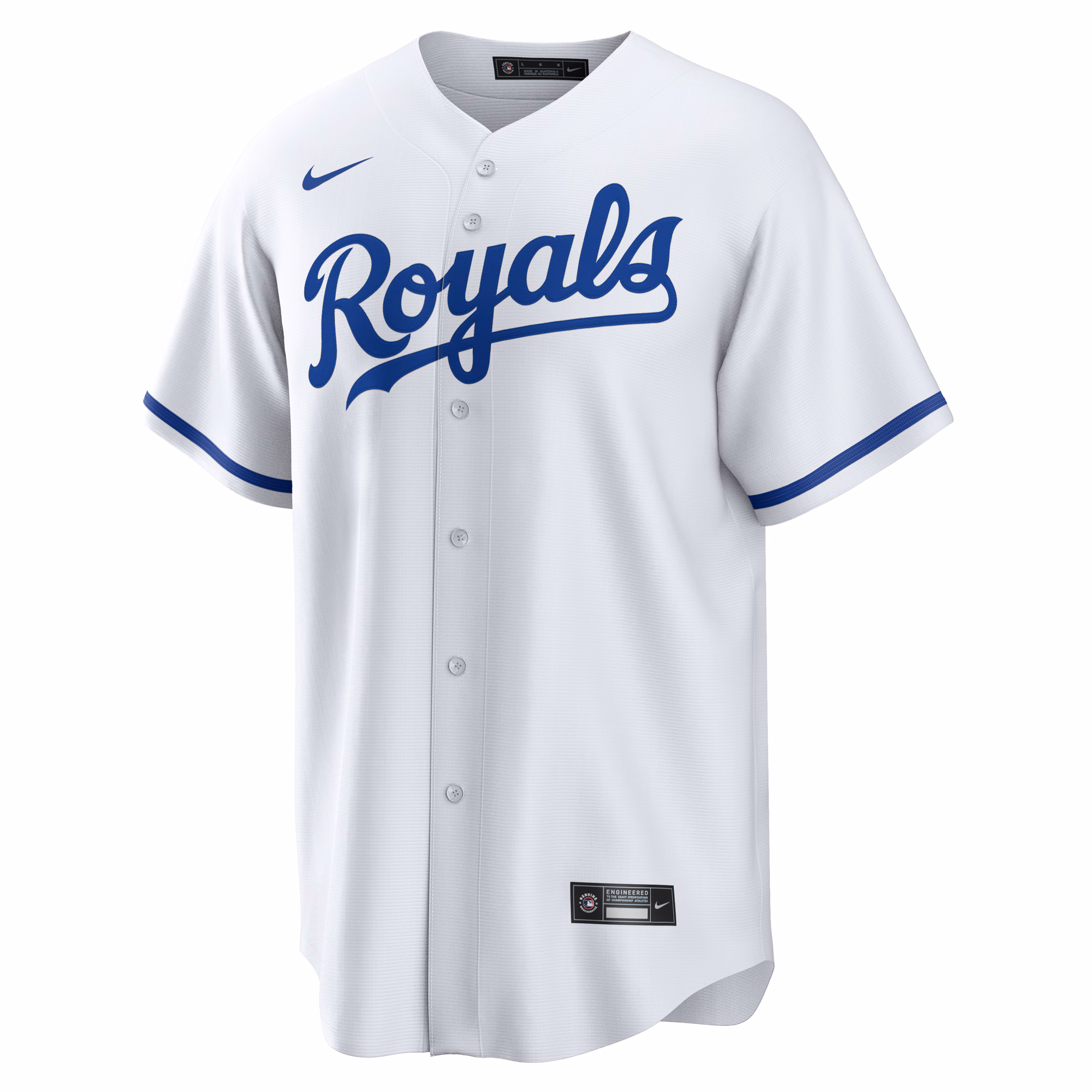 Kansas City Royals Nike #1 Groom Home Replica Jersey - White
