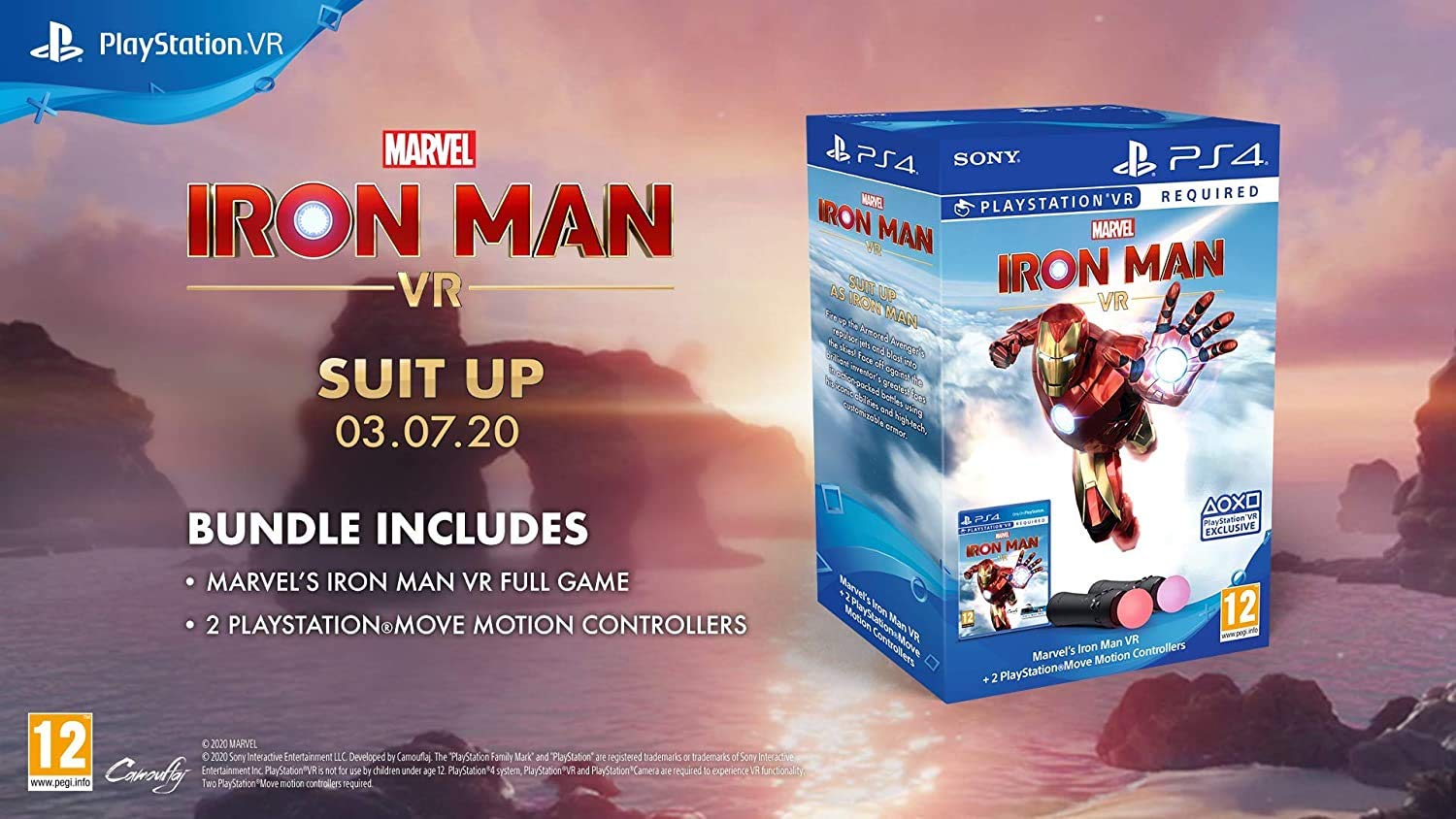 Marvel's Iron Man VR (PlayStation Move Controller Bundle PSVR) - For PlayStation 4