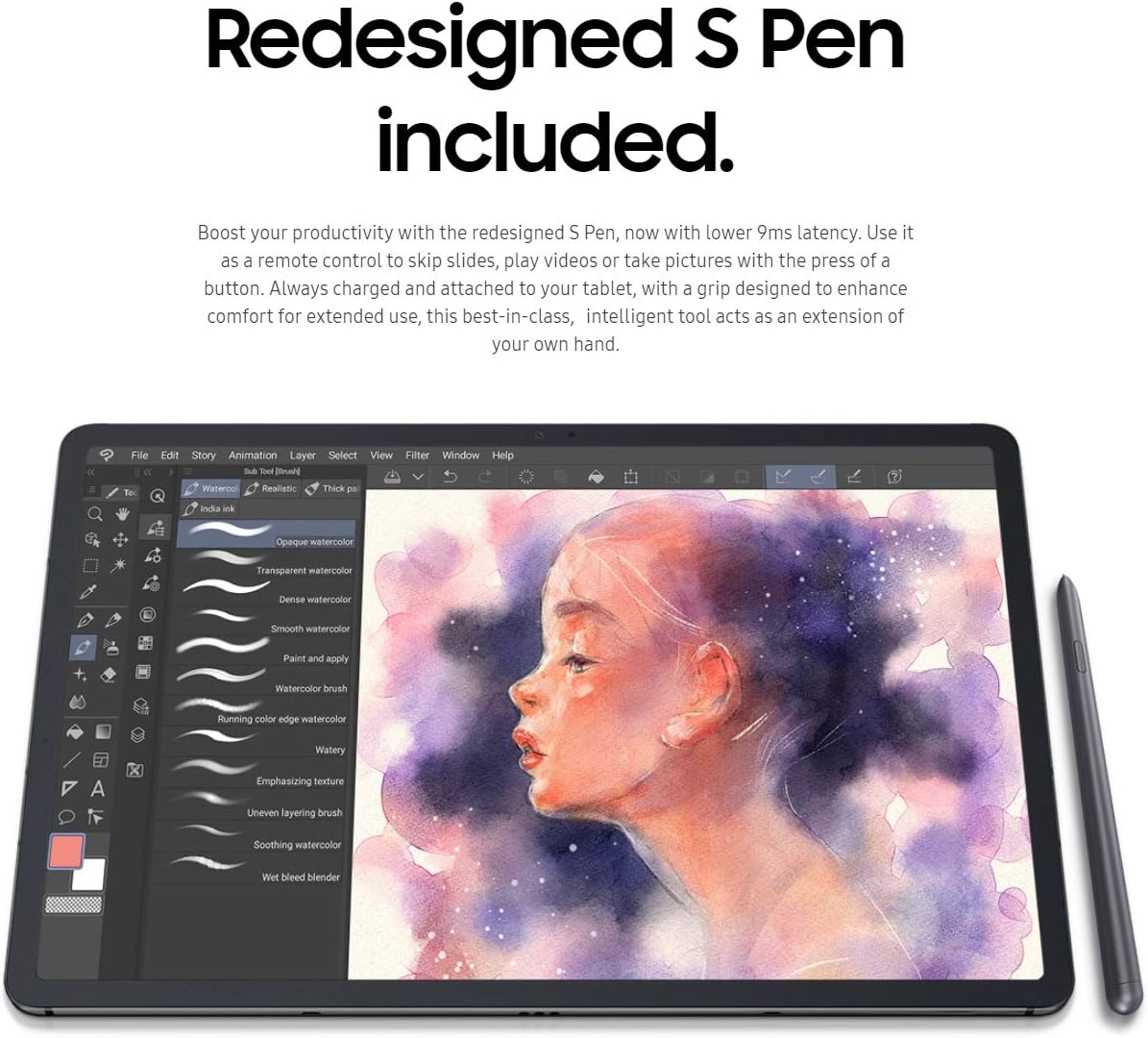 Samsung Galaxy Tab S7 11-inch, 128GB, with S-Pen - Mystic Black (Renewed)
