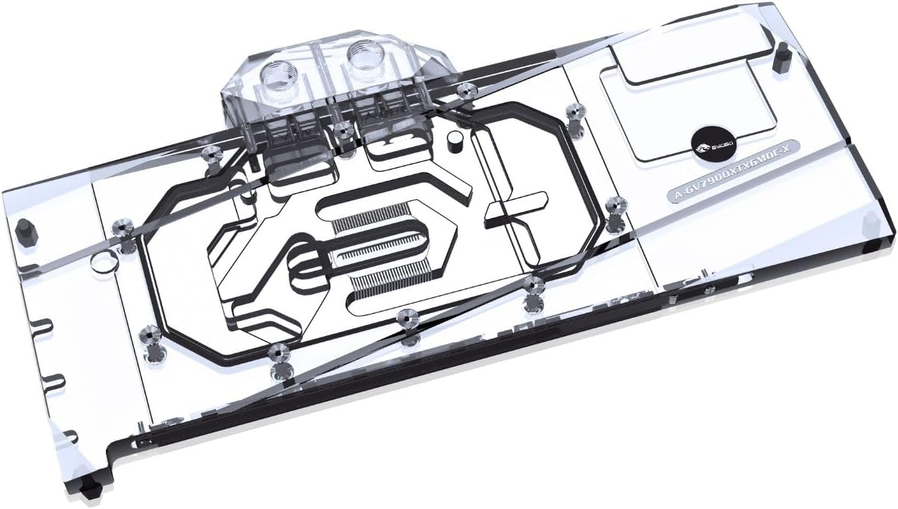 Bykski Full Coverage GPU Water Block and Backplate for GIGABYTE Radeon RX 7900 XTX Gaming OC (A-GV7900XTXGMOC-X)
