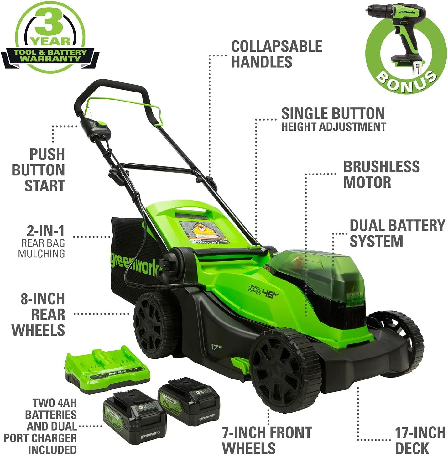 Greenworks 48V (2 x 24V) 17
