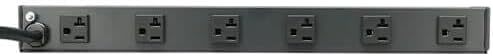 Tripp Lite 12-Outlet Rackmount PDU Power Strip, Six Front & Six Rear Facing Outlets, 20A, 120V, 15ft Cord with L5-20P Plug, Horizontal 1U Rack Mount, Lifetime Manufacturer's Warranty (RS-1215-20T)