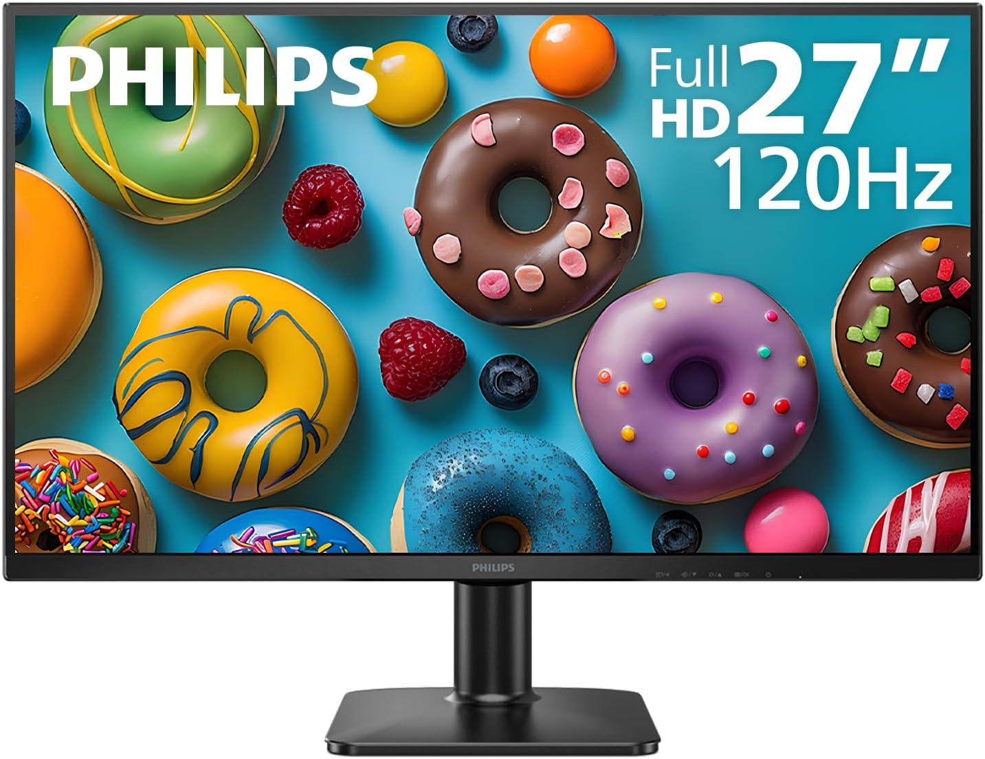 Philips 27E2N2100 27 inch IPS FHD (1920 x 1080) 120Hz Gaming Office Monitor, VESA, HDMI x1, VGA Port x1, Eye Care, 4 Year Advance Replacement Warranty