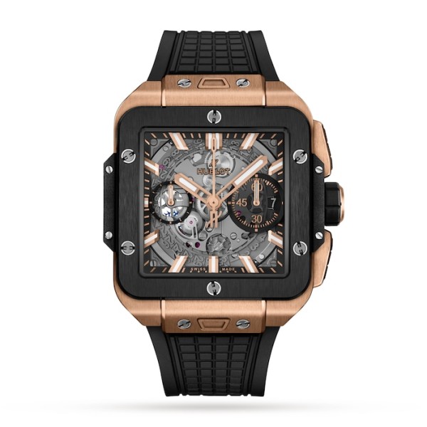 Square Bang Men Automatic Skeleton Rubber Watch 821.OM.0180.RX