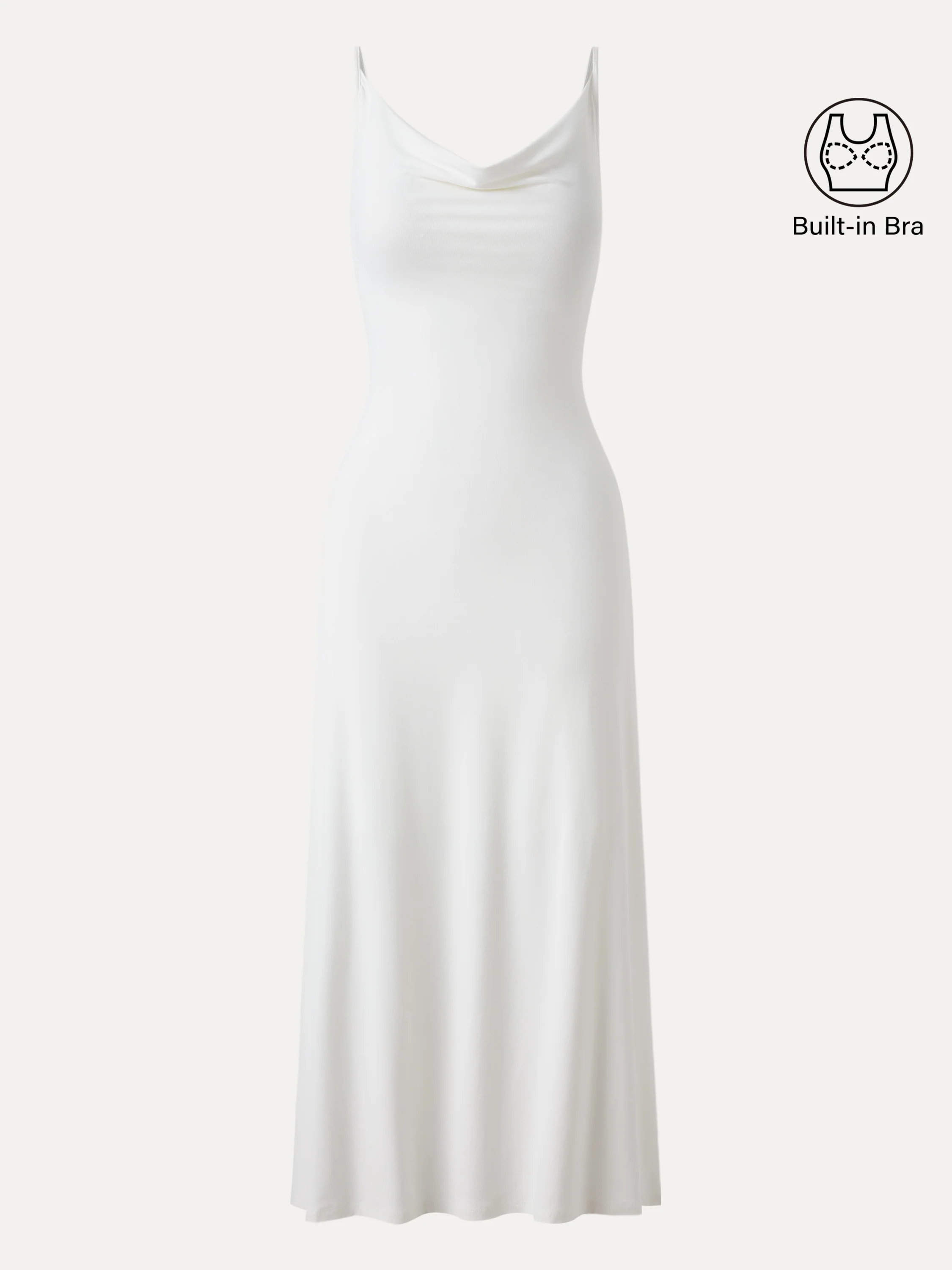 Effortless Vacay Cowl Neck Midi Bra Dress