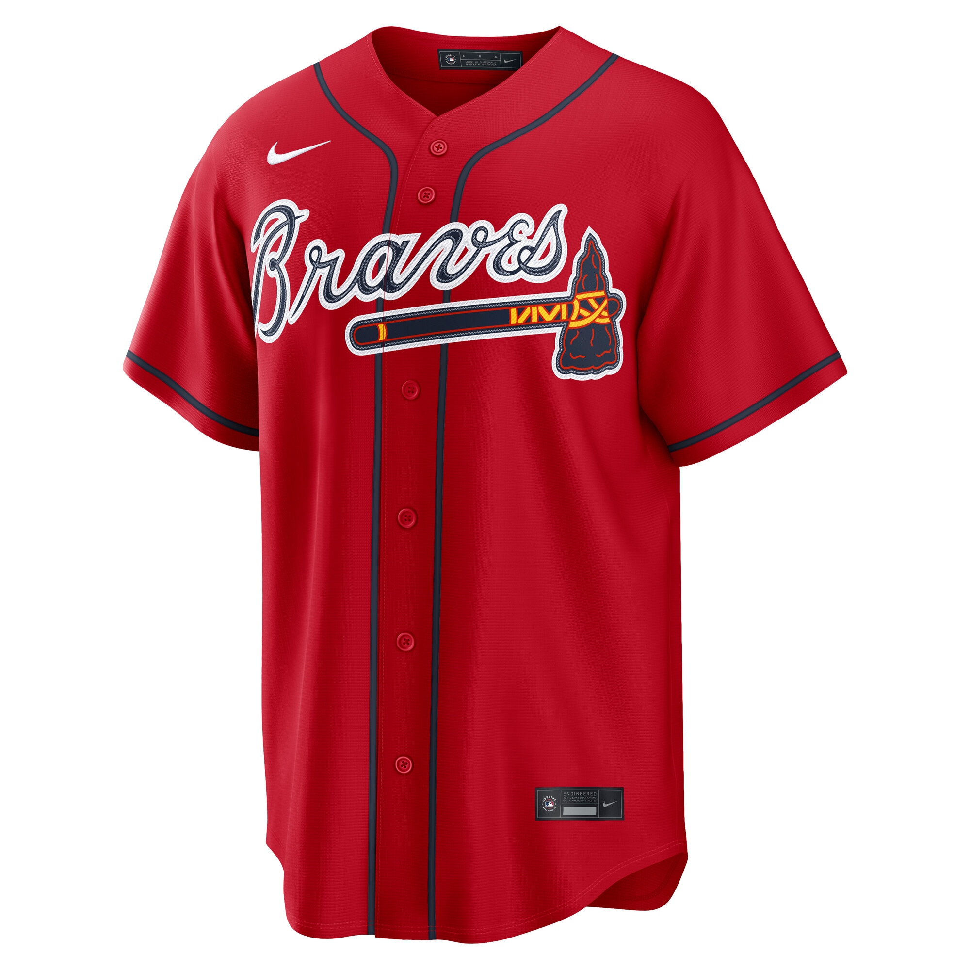 Ronald Acuña Jr. Atlanta Braves Nike Alternate 2 Replica Jersey - Red