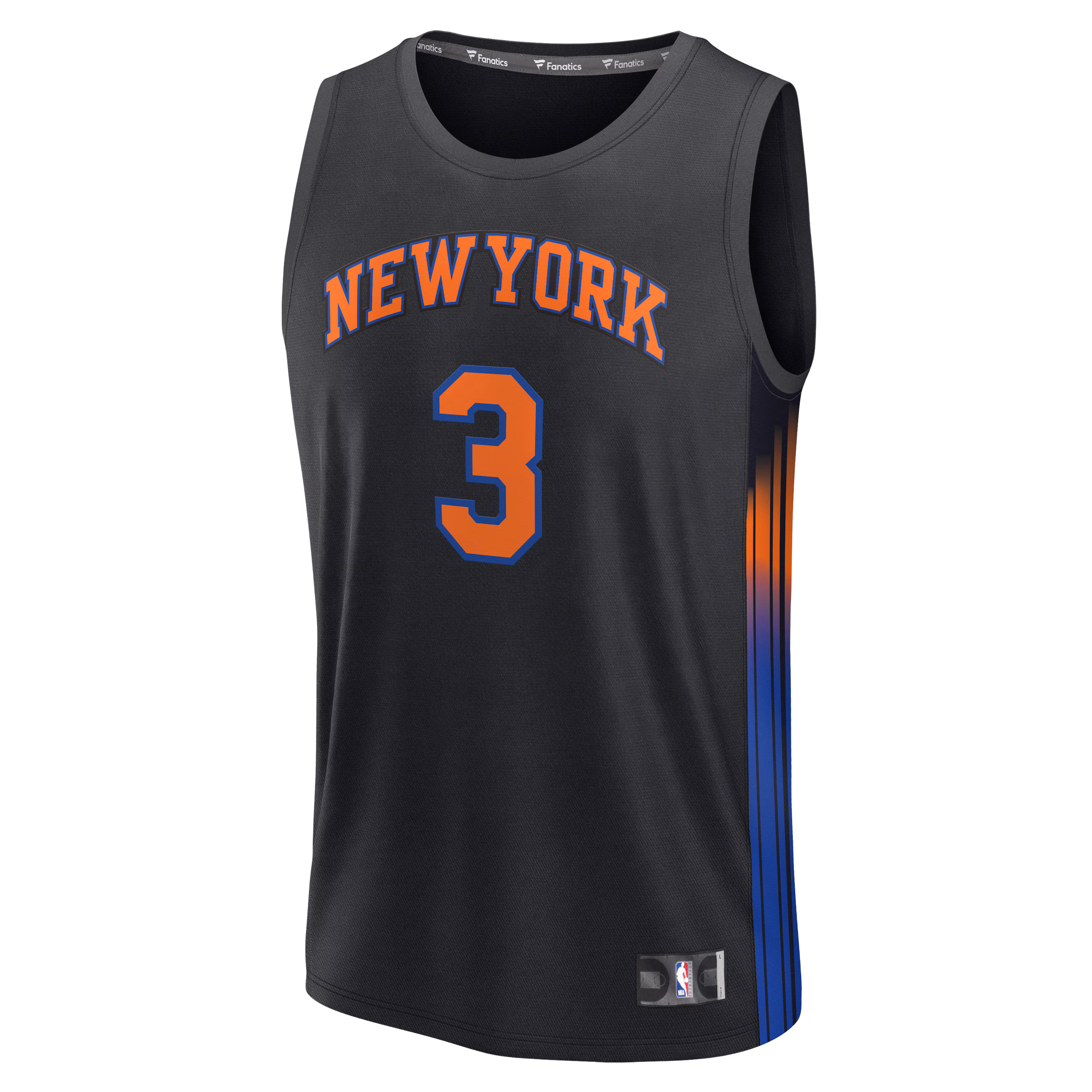 Josh Hart New York Knicks Fanatics Youth  Fast Break Jersey - Statement Edition - Black