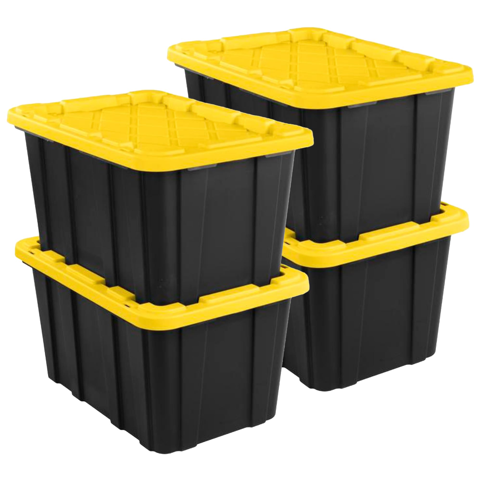 STERILITE 27 Gallon Heavy-Duty Storage Tote - 4-Pack Bins