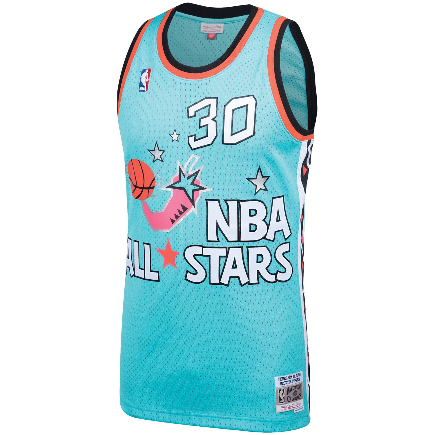 Scottie Pippen Eastern Conference Mitchell & Ness Hardwood Classics 1996 NBA All-Star Game Swingman Jersey - Teal