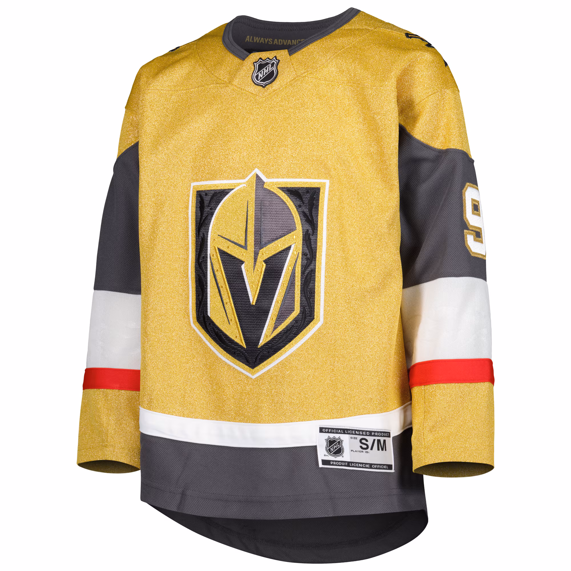 Jack Eichel Vegas Golden Knights Youth Home Premier Player Jersey - Gold