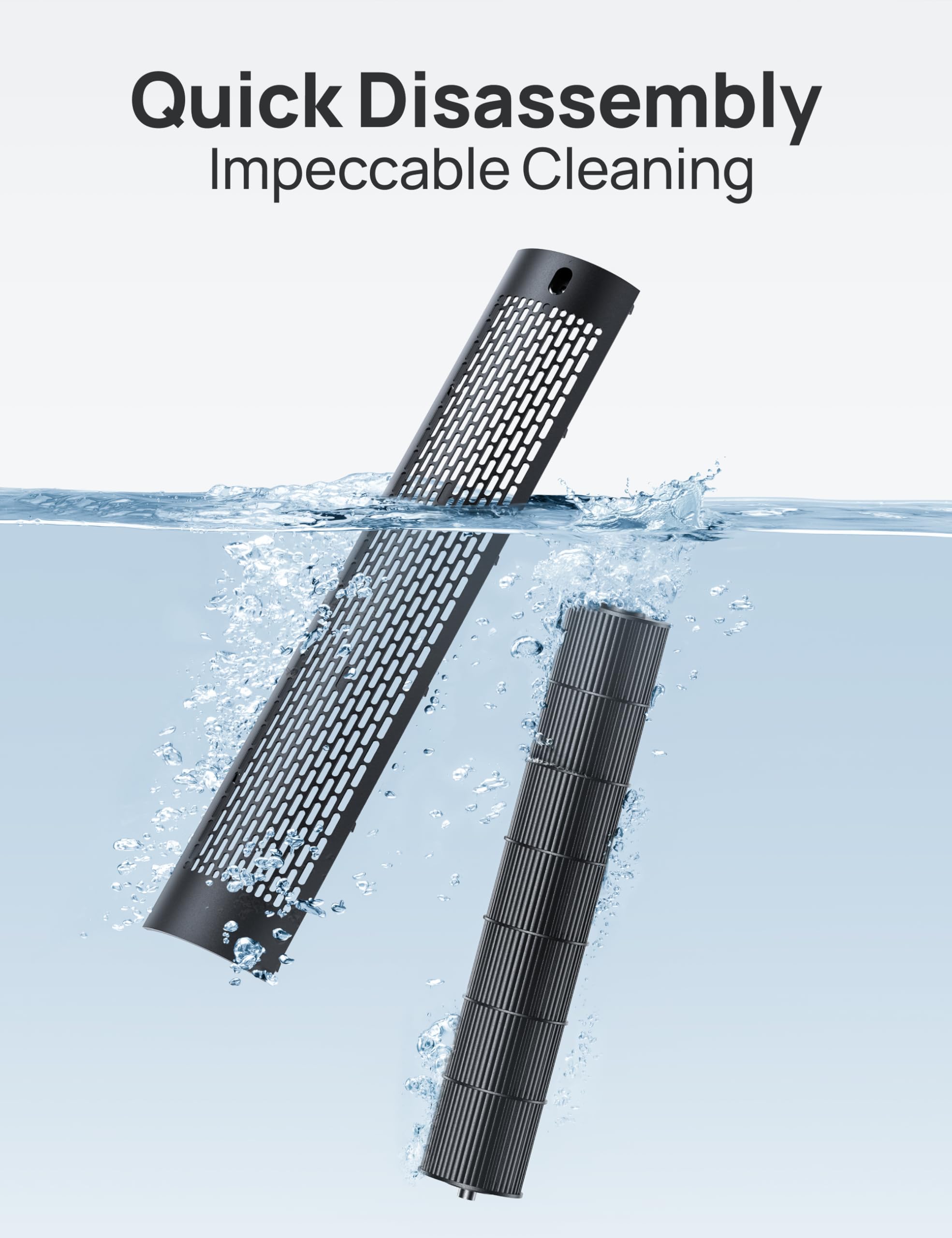 DREO Tower Fan - Ultra-Quiet 9 Speeds Oscillating Stand Fan