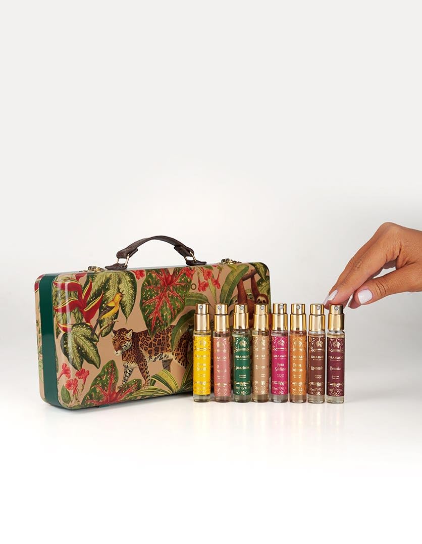 Granado Amazônico Collection Best-sellers Suitcase, Eau de Parfum, Travel Size, 8 Iconic Scents, 8 x 10ml
