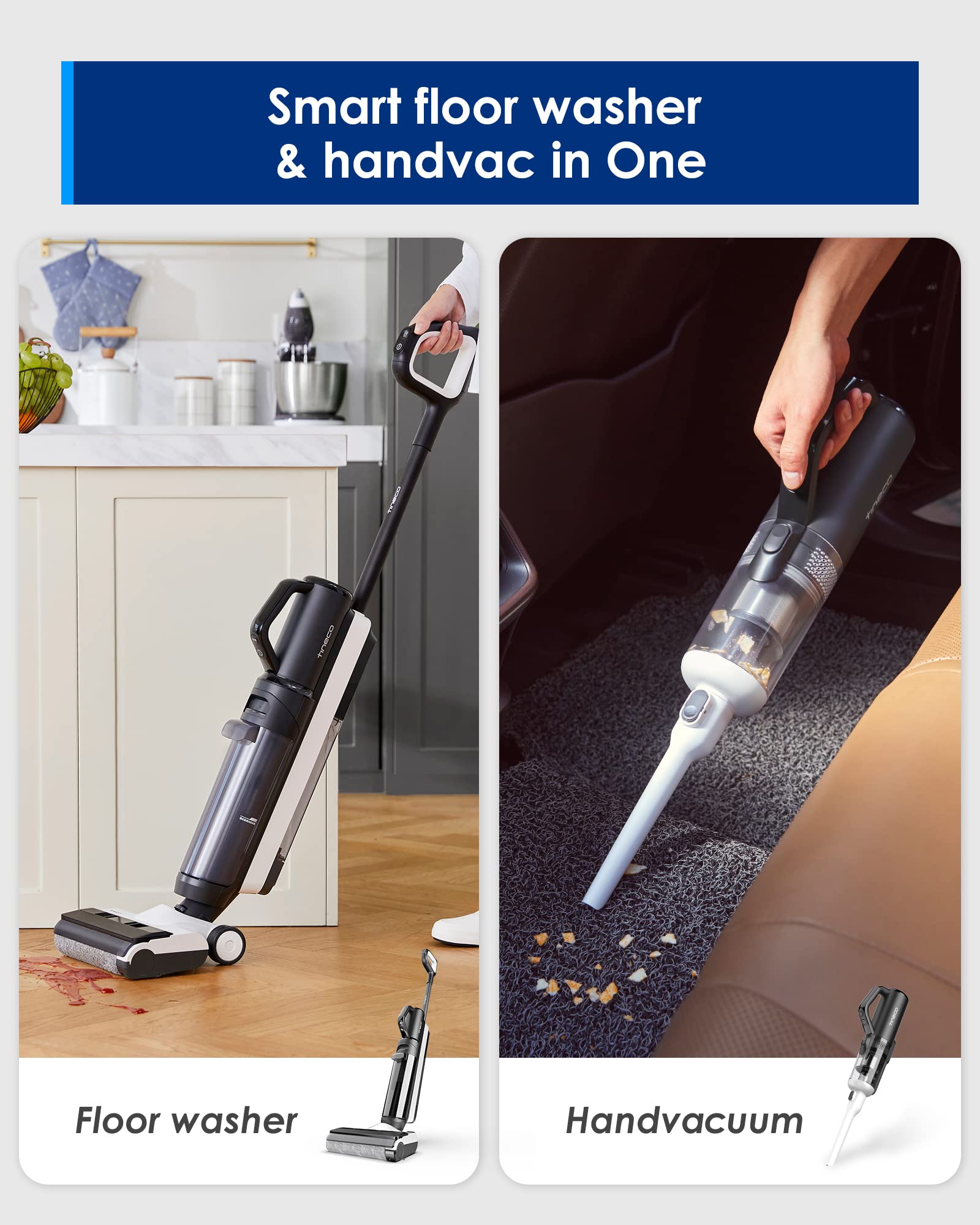 TINECO Floor ONE S5 Combo 2-in-1 Cordless Vacuum Cleaner