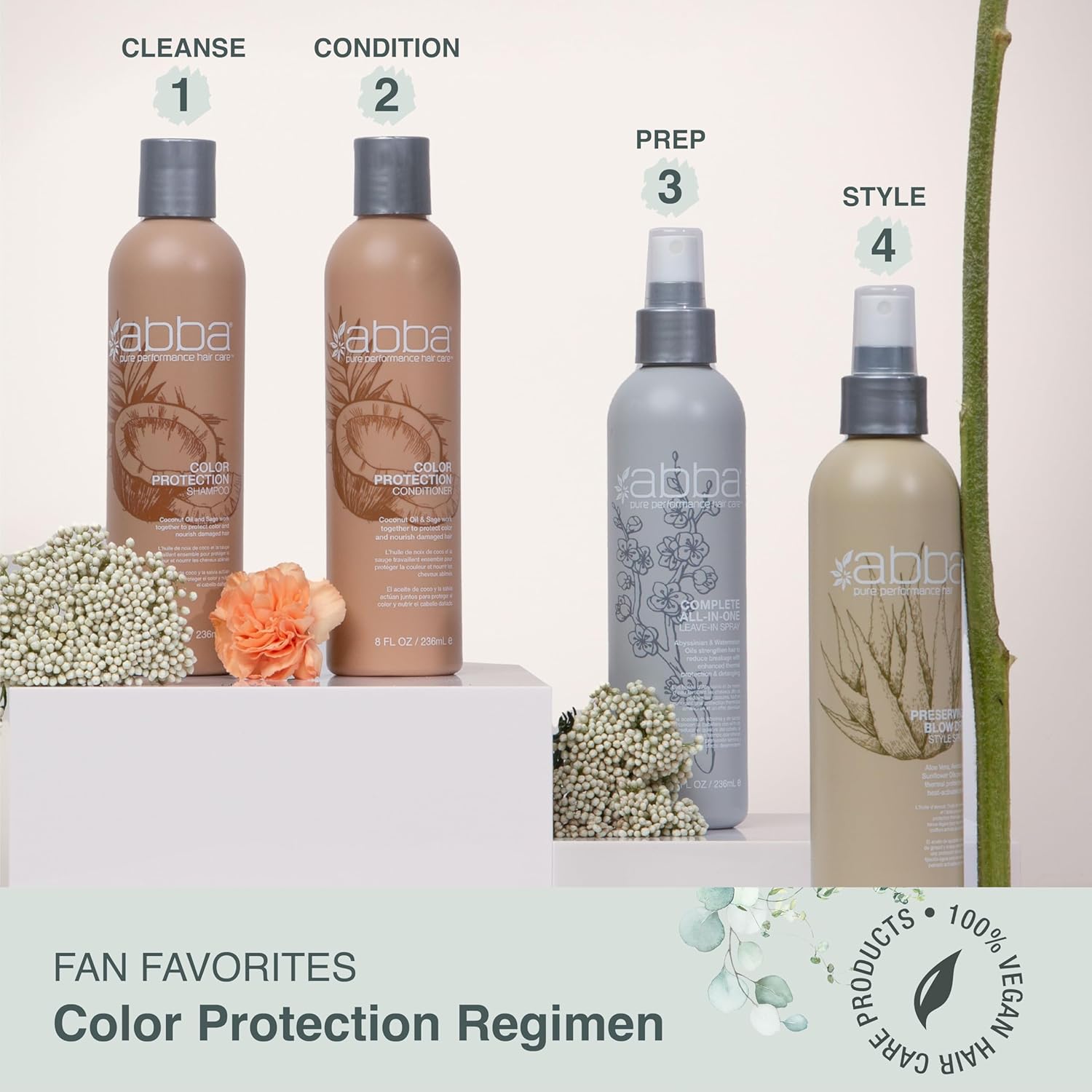 ABBA - Pure Specialty Complete All-In-One Leave-In Spray for All Hair Types – Abyssinian & Watermelon