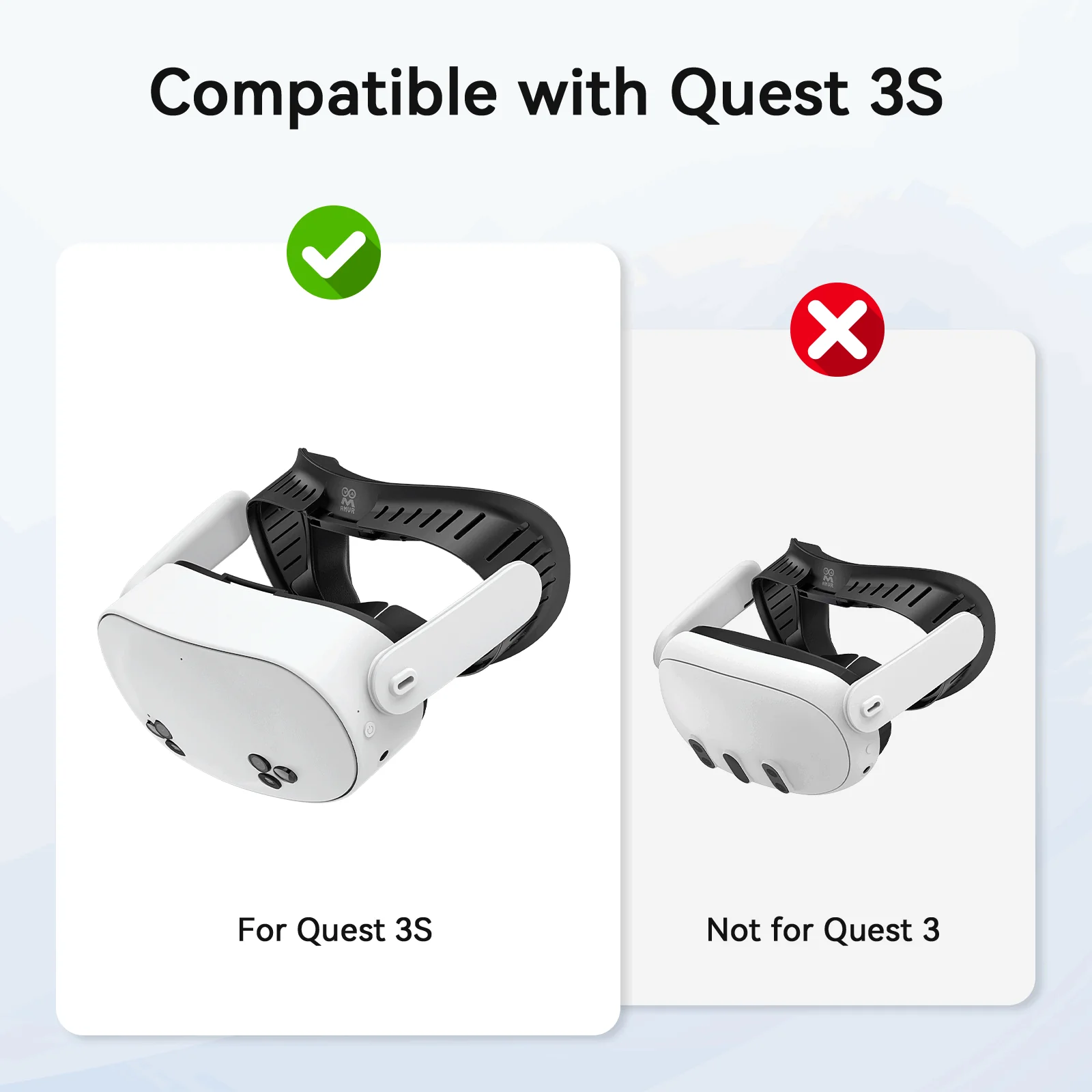Upgraded Full-Ventilation Facial Interface for Quest 3S